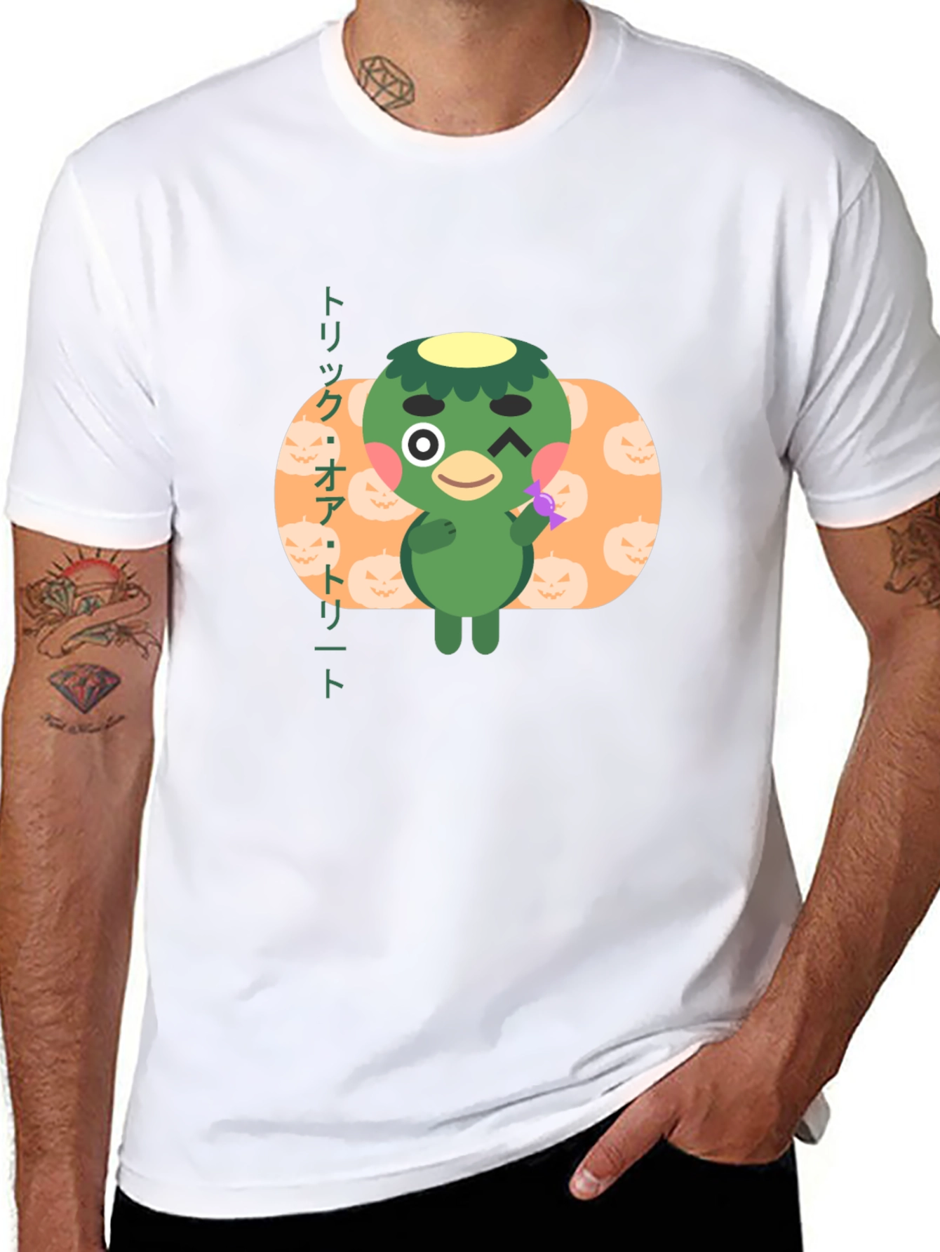 Halloween Shino Animal Crossing Black T-Shirt