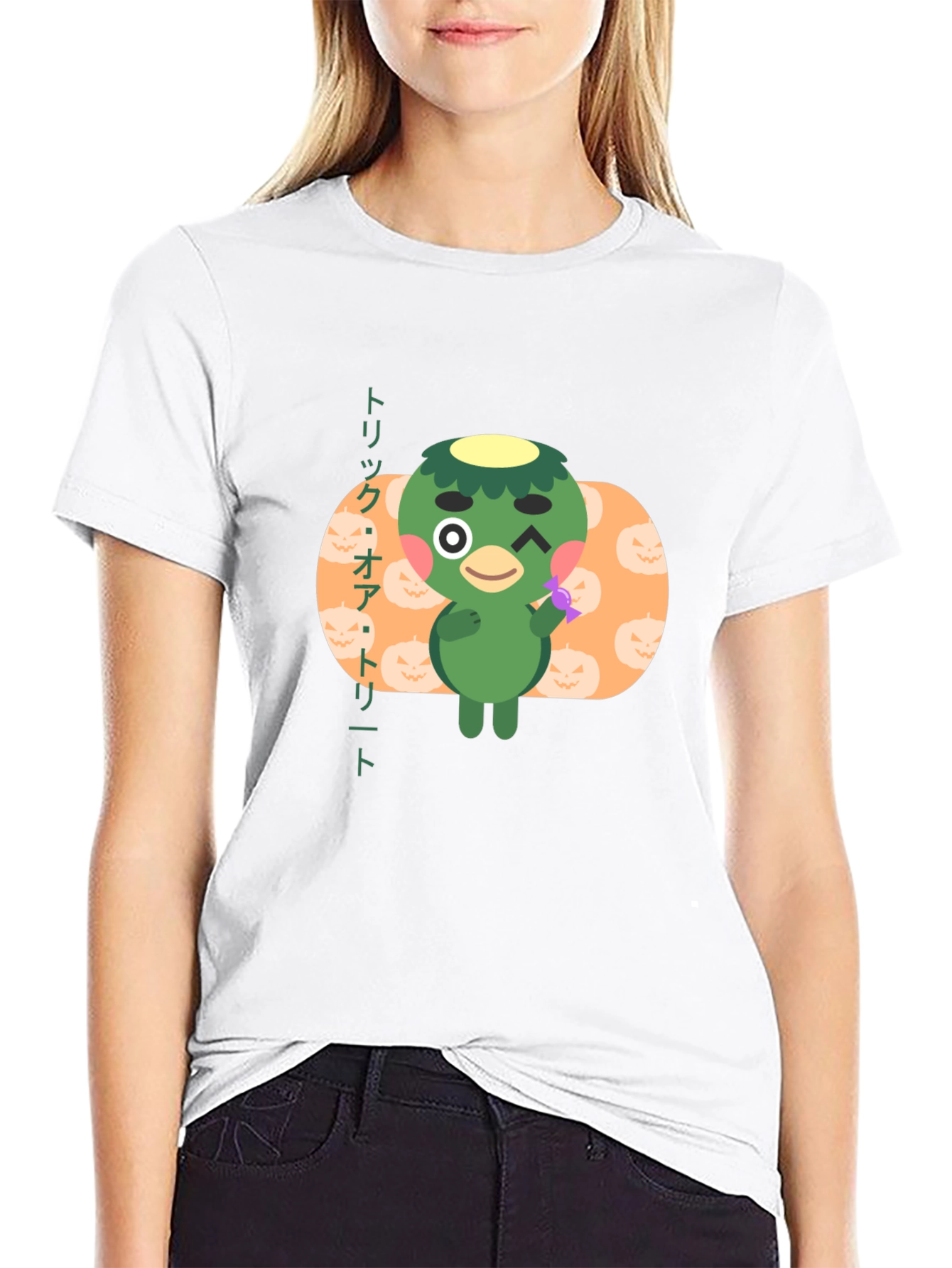 Halloween Shino Animal Crossing Black T-Shirt