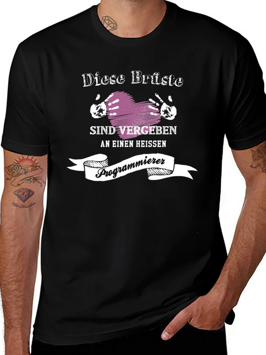 Funny Programmer T-Shirt - Diese Brüste Sind Vergeben