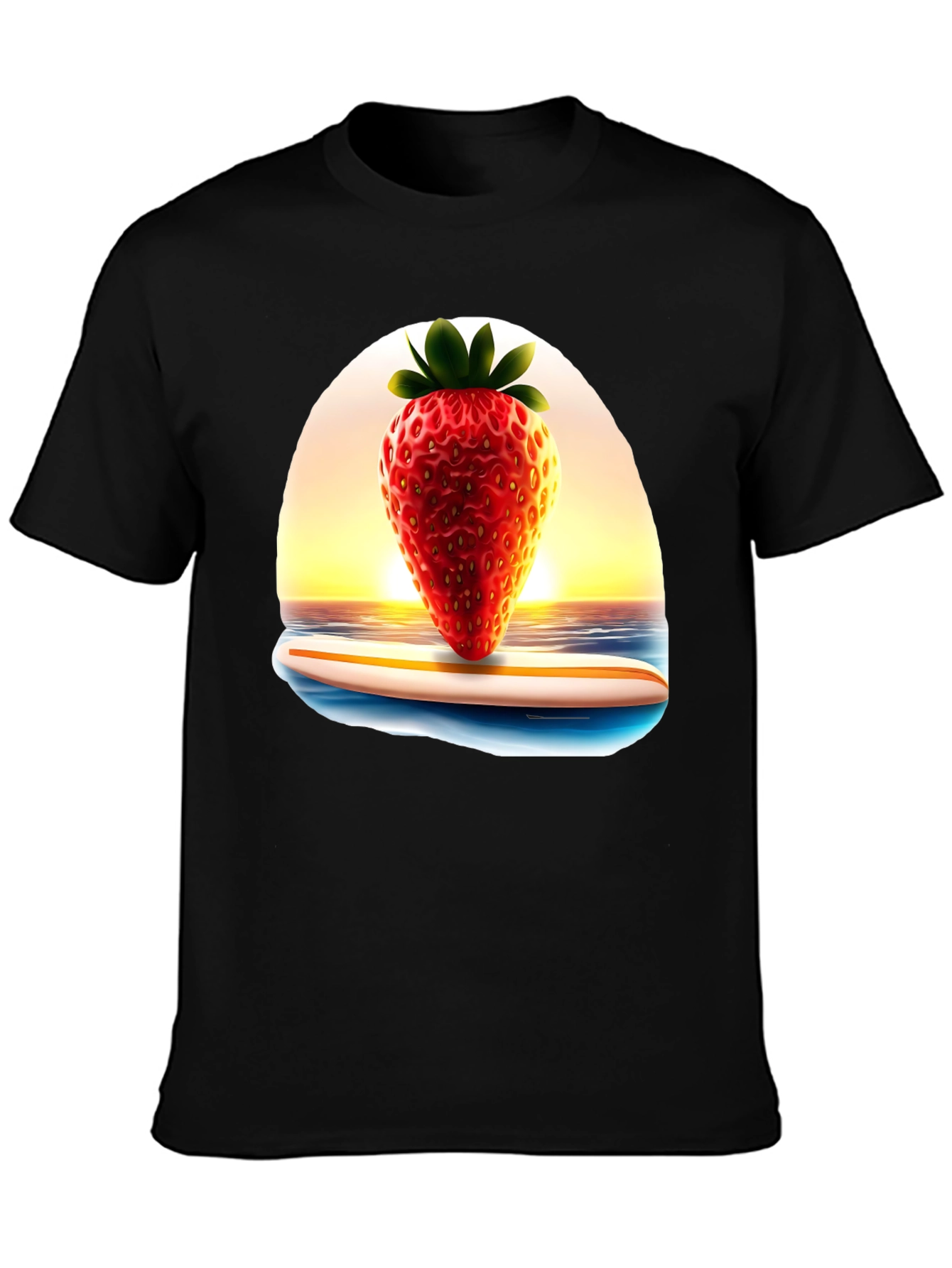 Strawberry Surf Tee - Summer Vibes T-Shirt