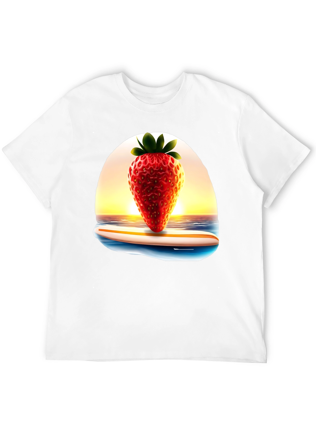Strawberry Surf Tee - Summer Vibes T-Shirt