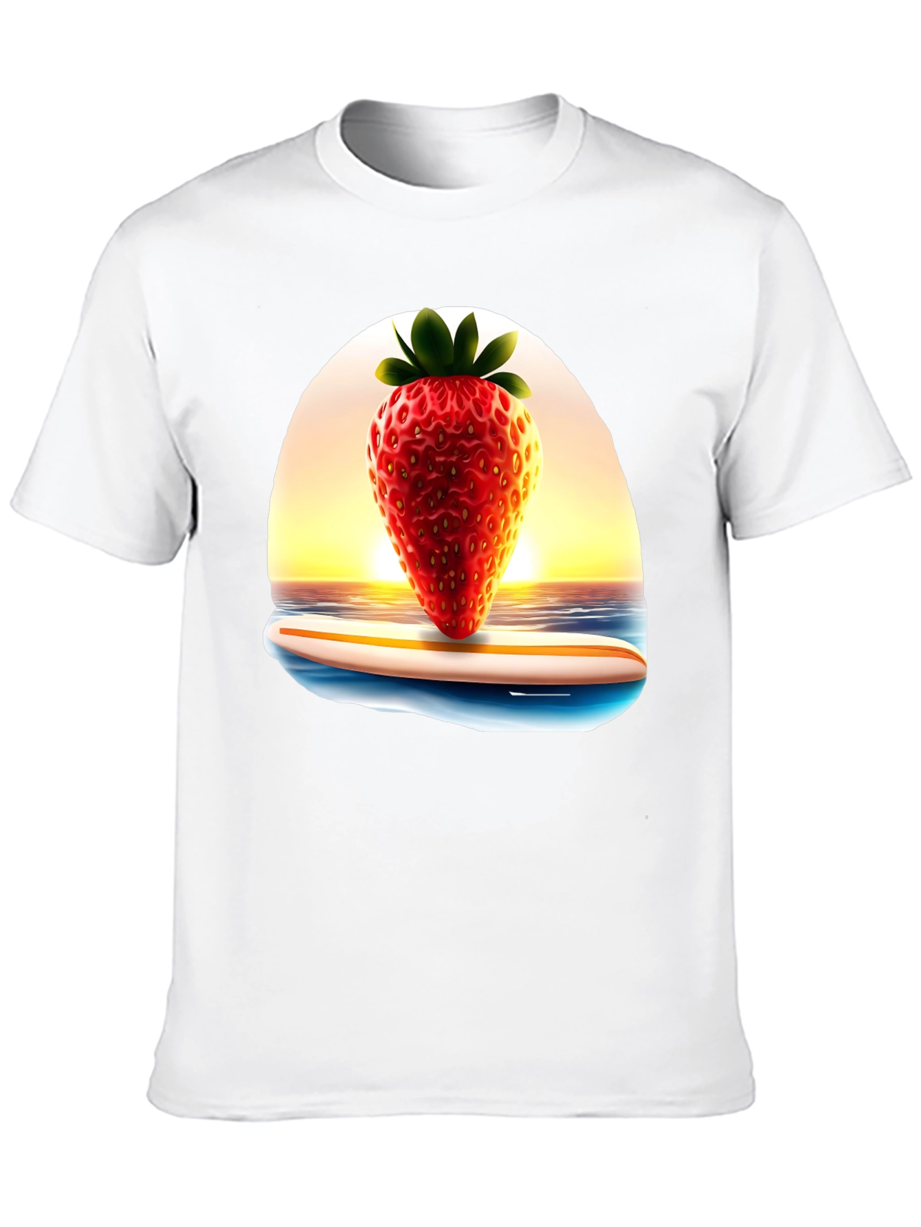 Strawberry Surf Tee - Summer Vibes T-Shirt