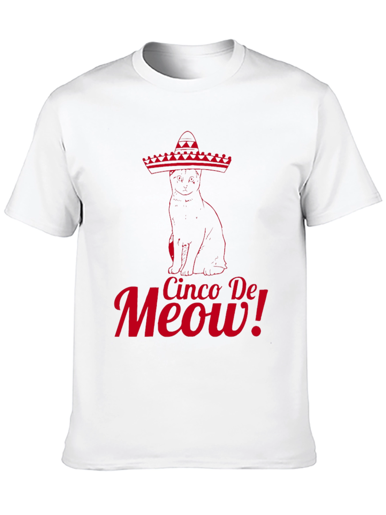 Cinco De Meow! Cat Graphic T-Shirt