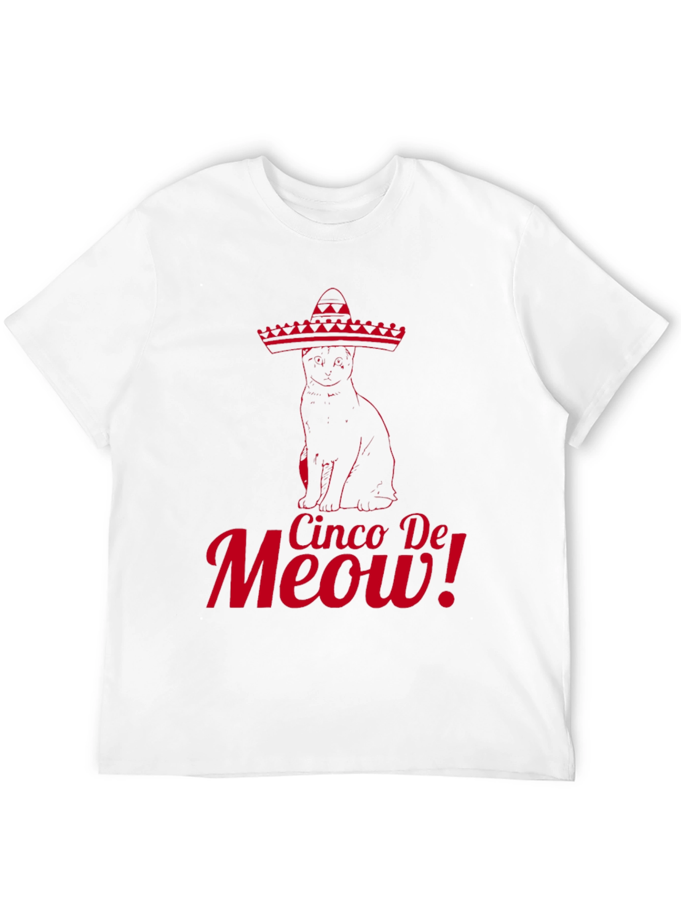Cinco De Meow! Cat Graphic T-Shirt