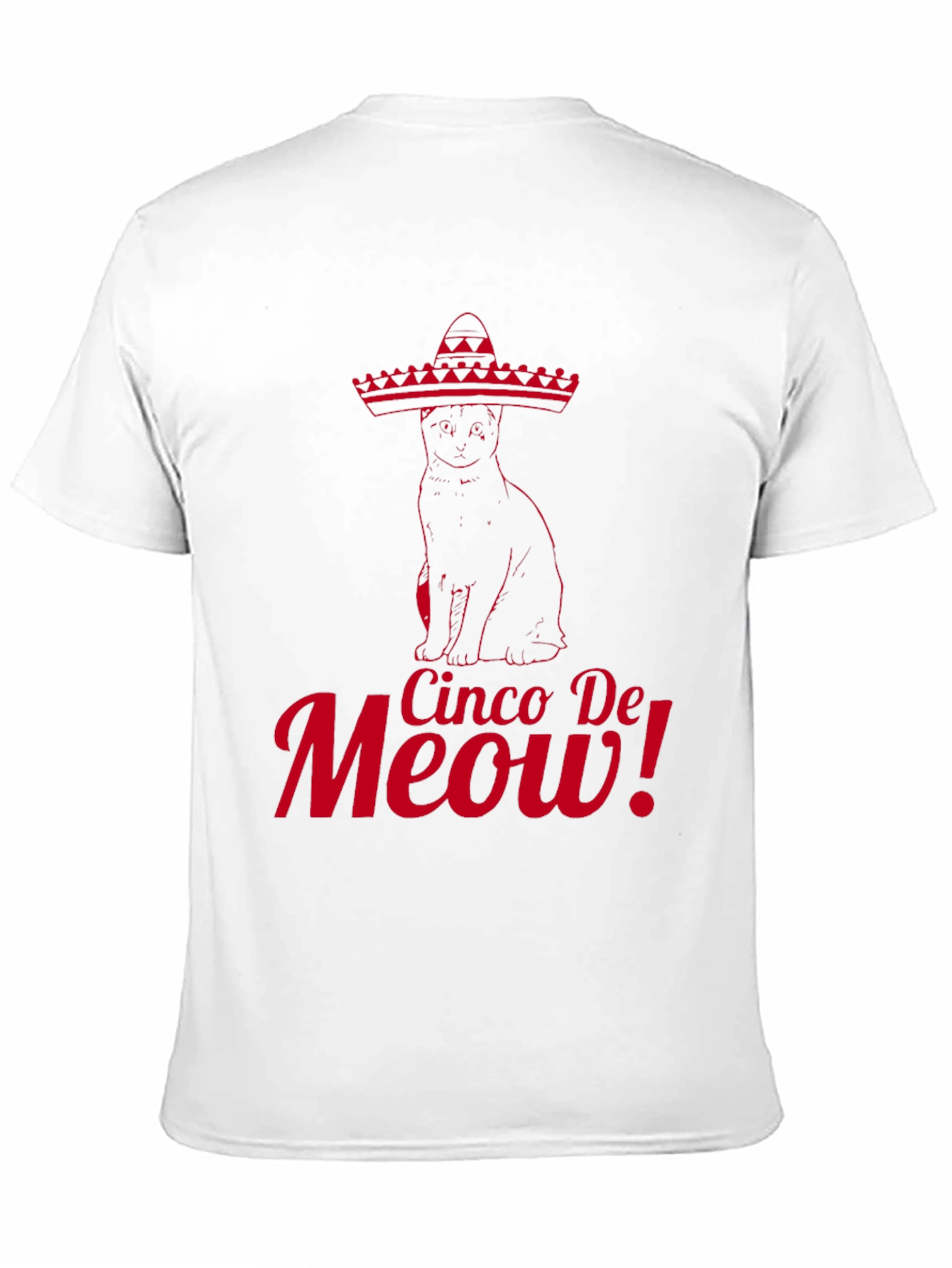 Cinco De Meow! Cat Graphic T-Shirt