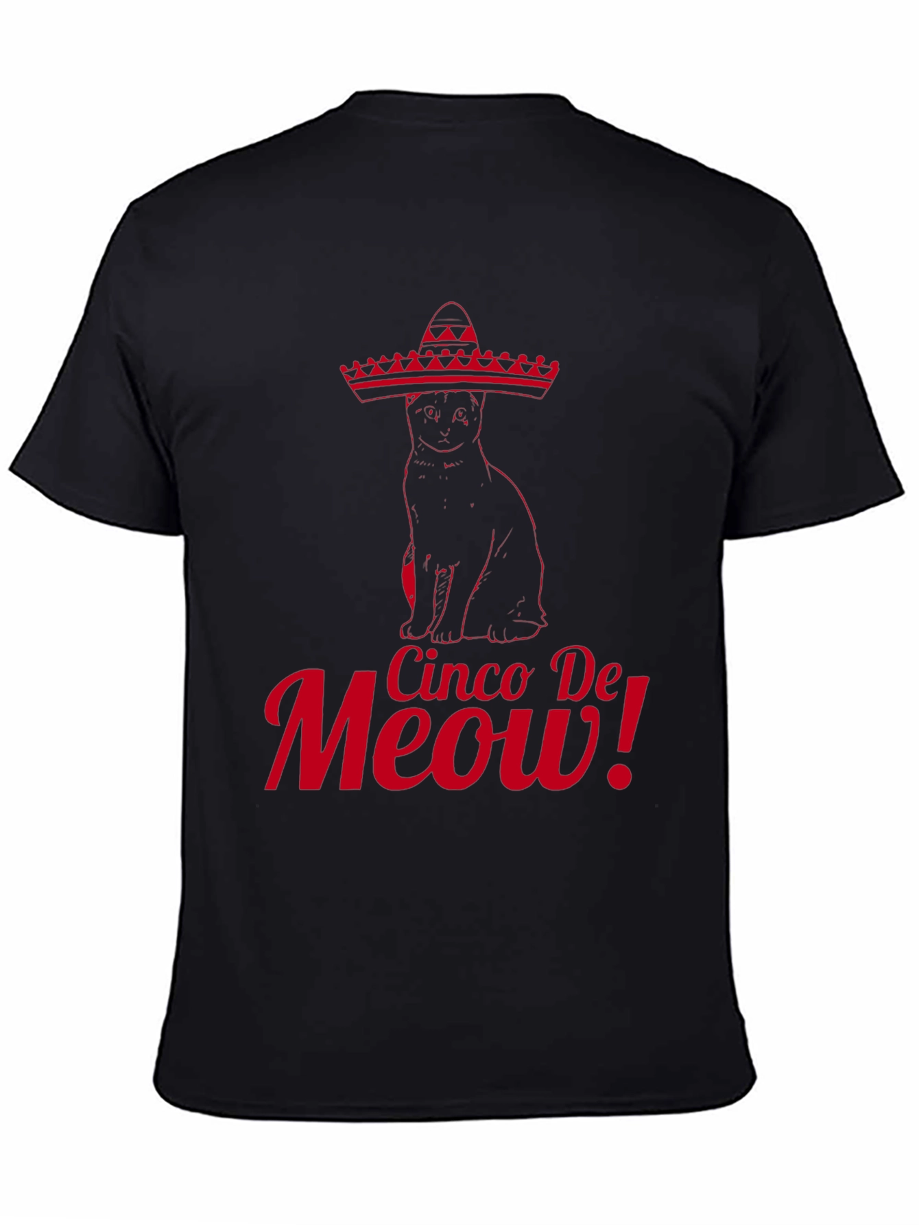 Cinco De Meow! Cat Graphic T-Shirt