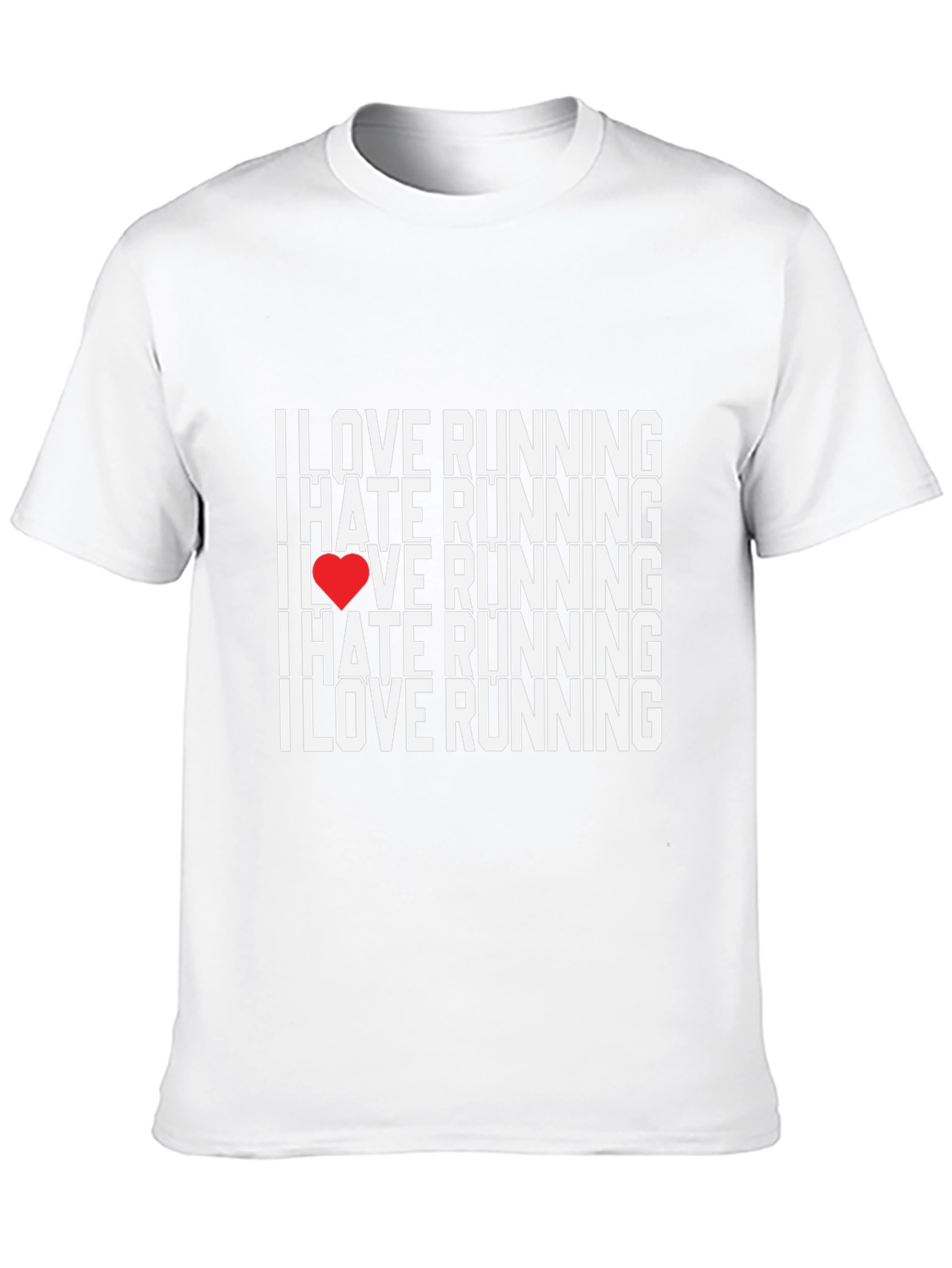 I Love Running Graphic Tee