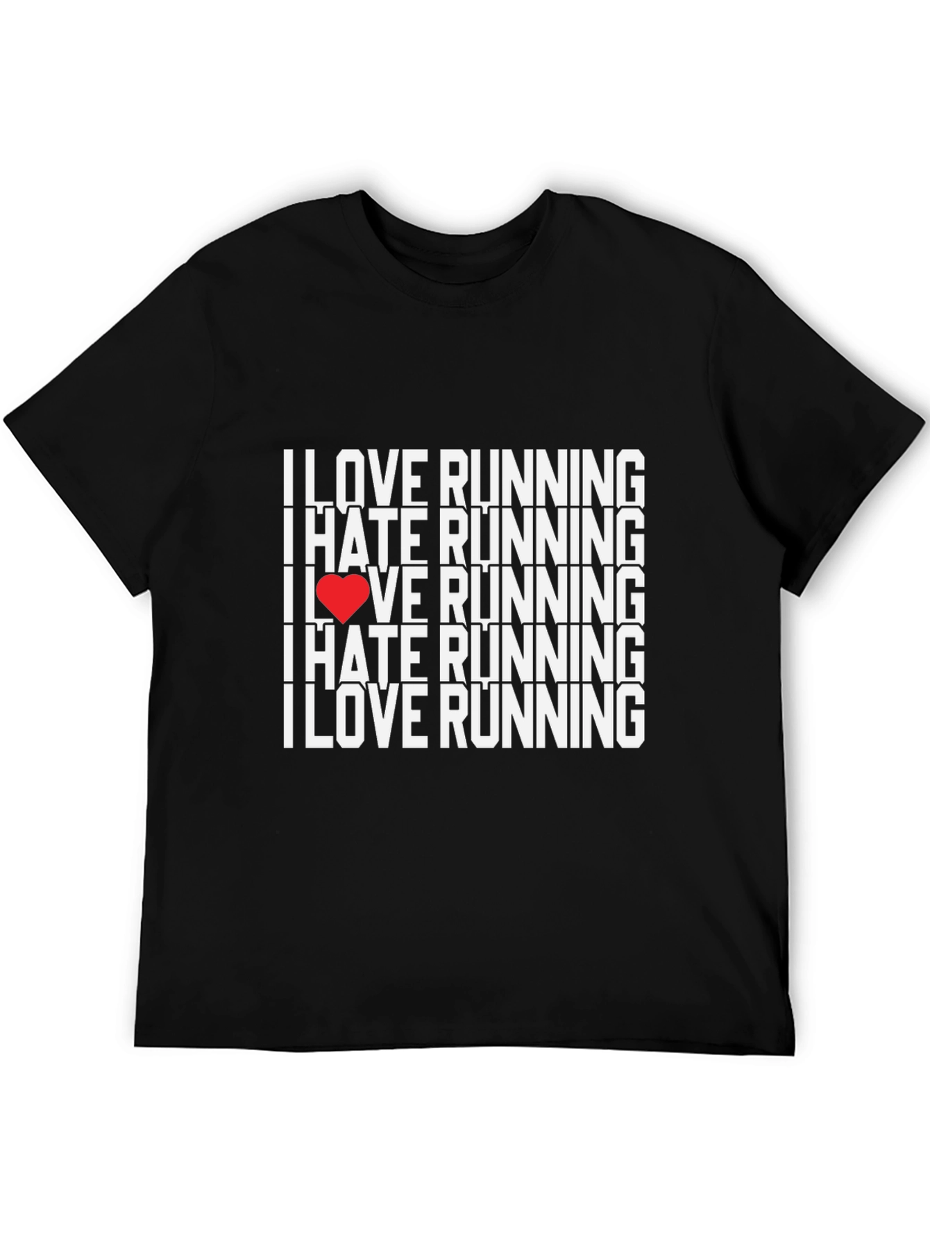 I Love Running Graphic Tee