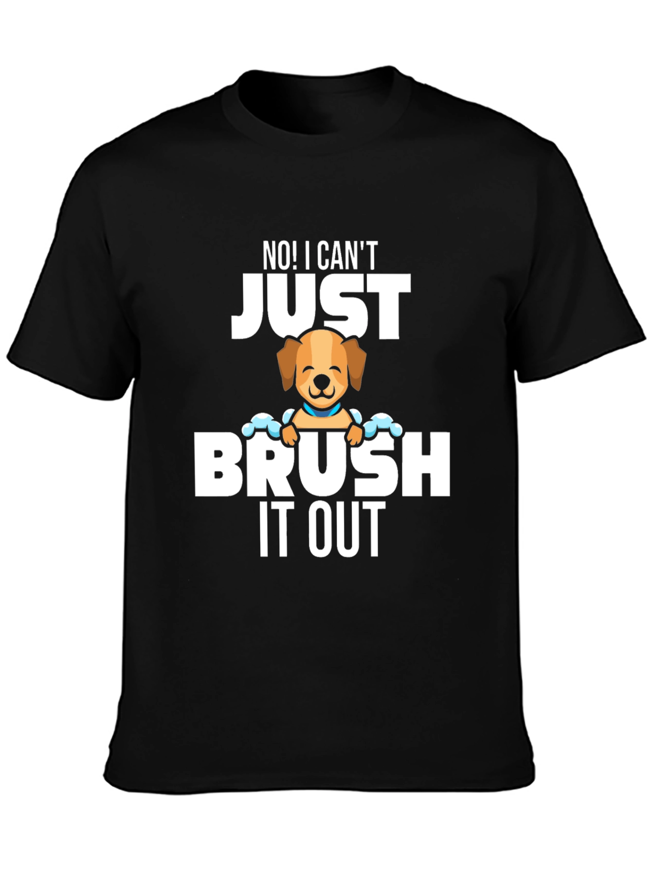 Funny Dog Groomer T-Shirt - Brush It Out