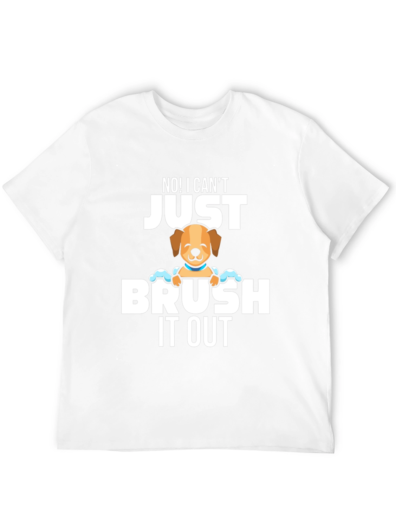 Funny Dog Groomer T-Shirt - Brush It Out