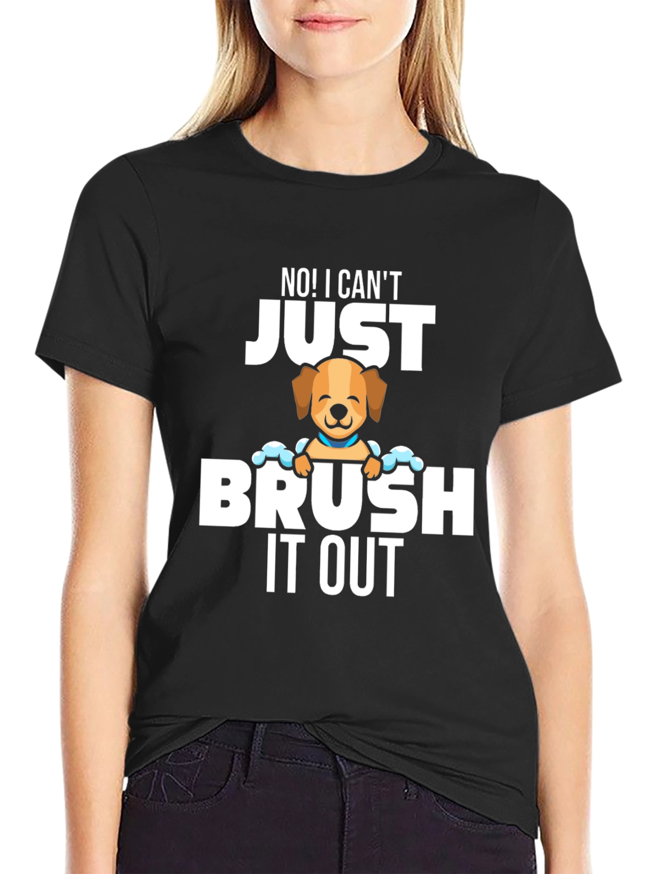 Funny Dog Groomer T-Shirt - Brush It Out