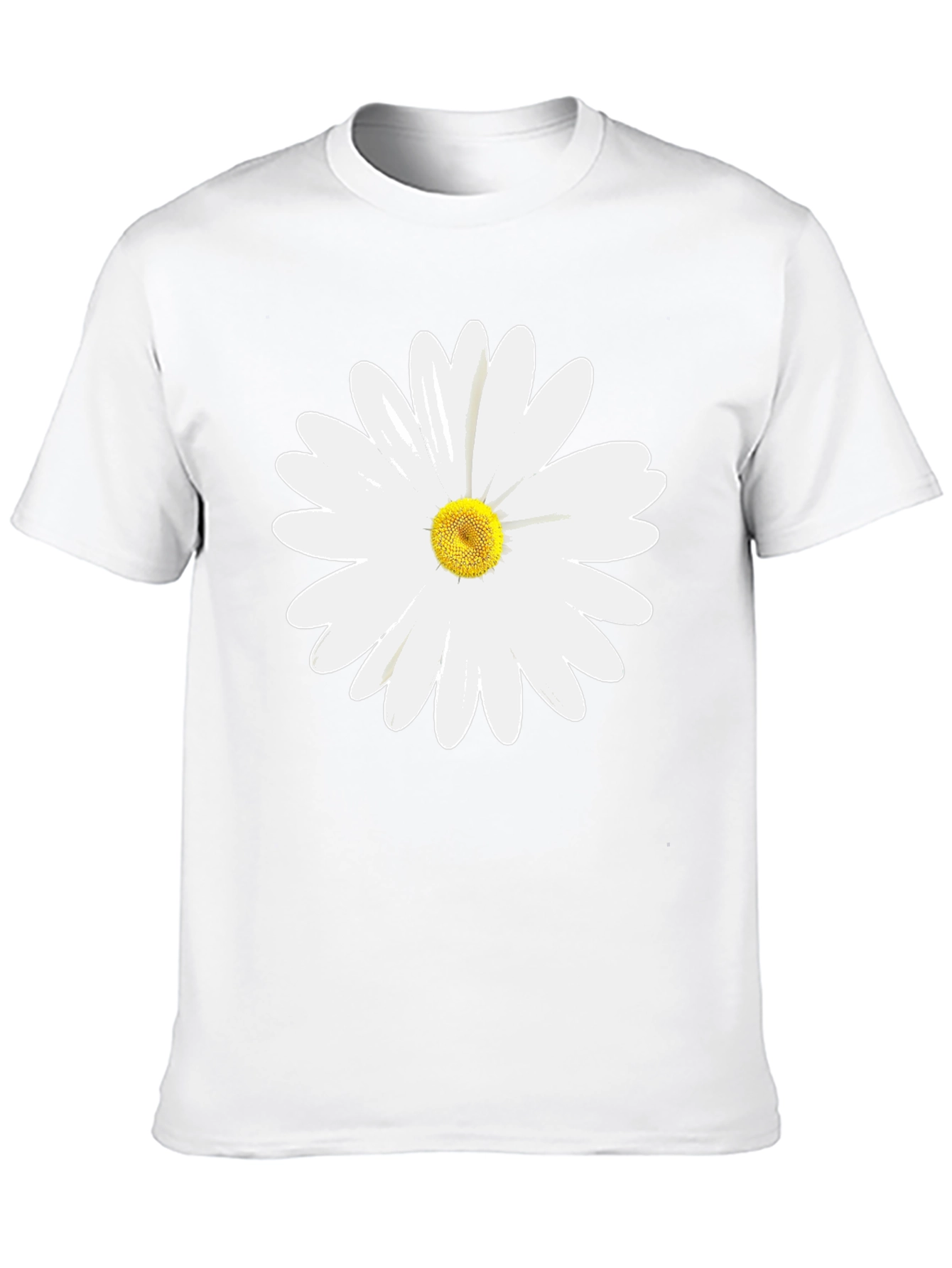 Daisy Graphic Print Black T-Shirt