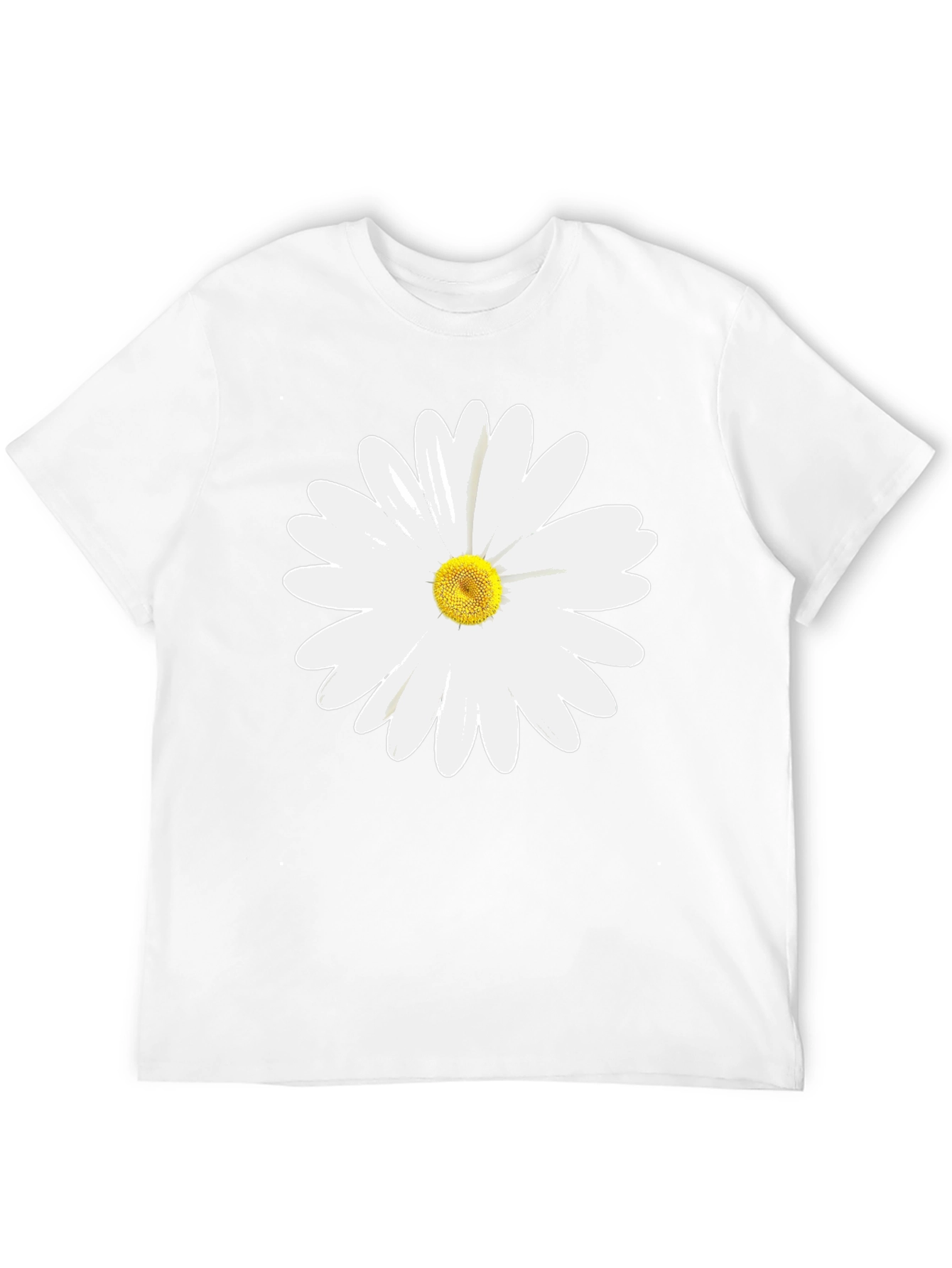 Daisy Graphic Print Black T-Shirt