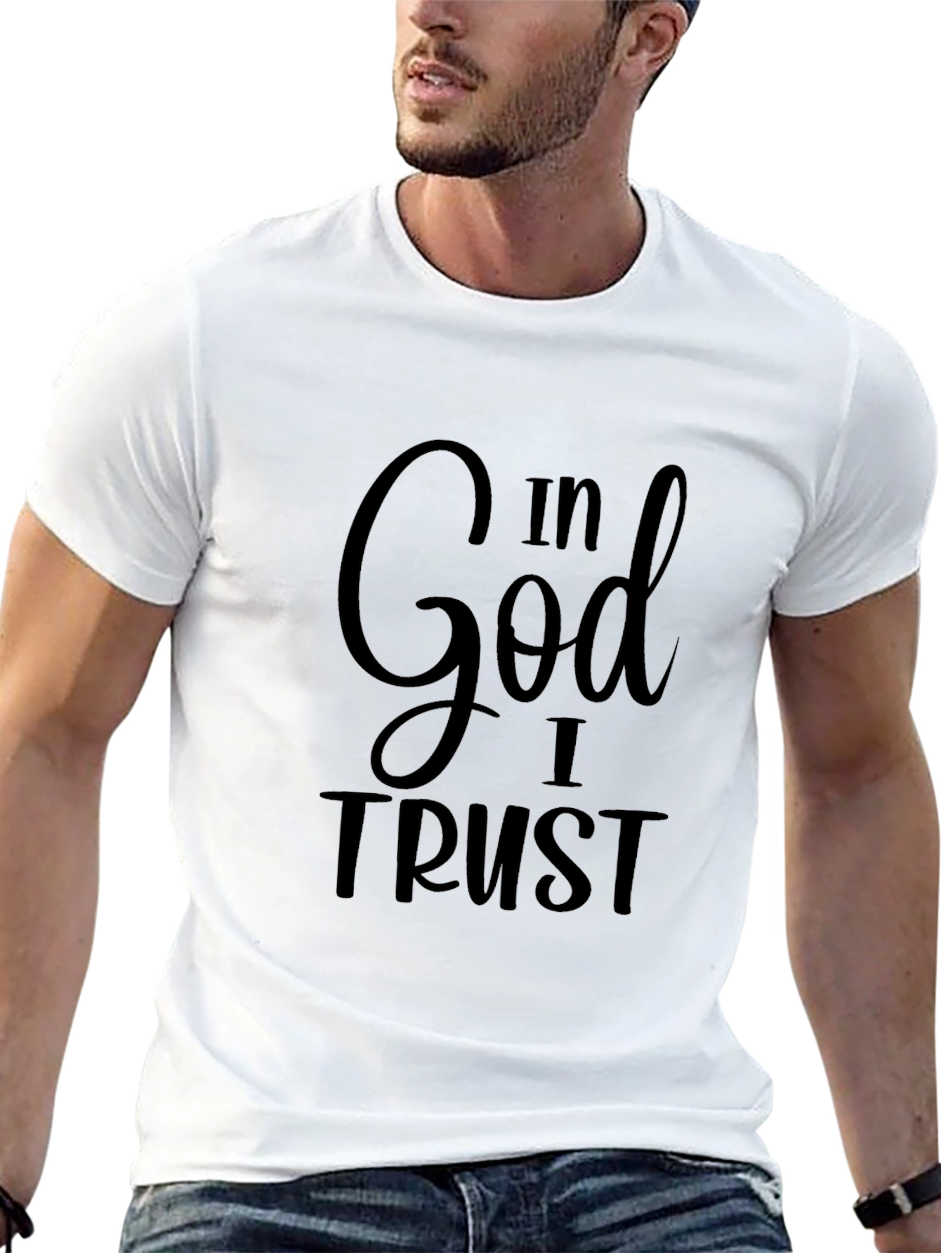 In God I Trust Graphic Tee - Black