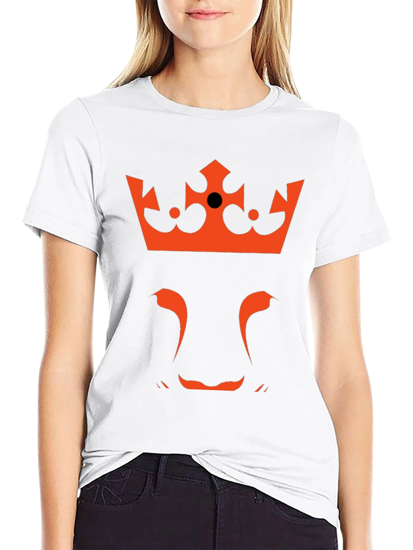 King Lion Graphic T-Shirt - Crowned Beast Tee
