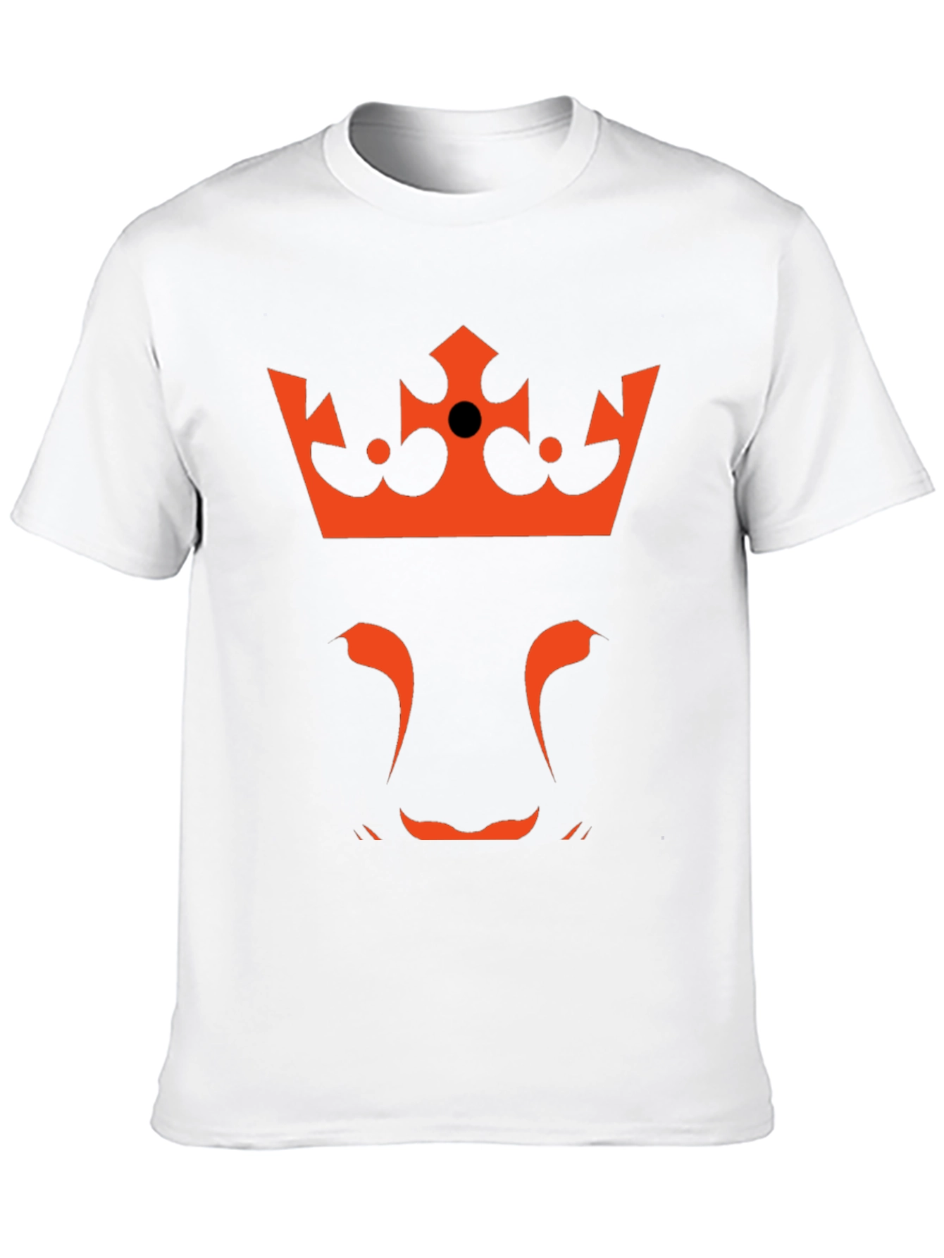 King Lion Graphic T-Shirt - Crowned Beast Tee