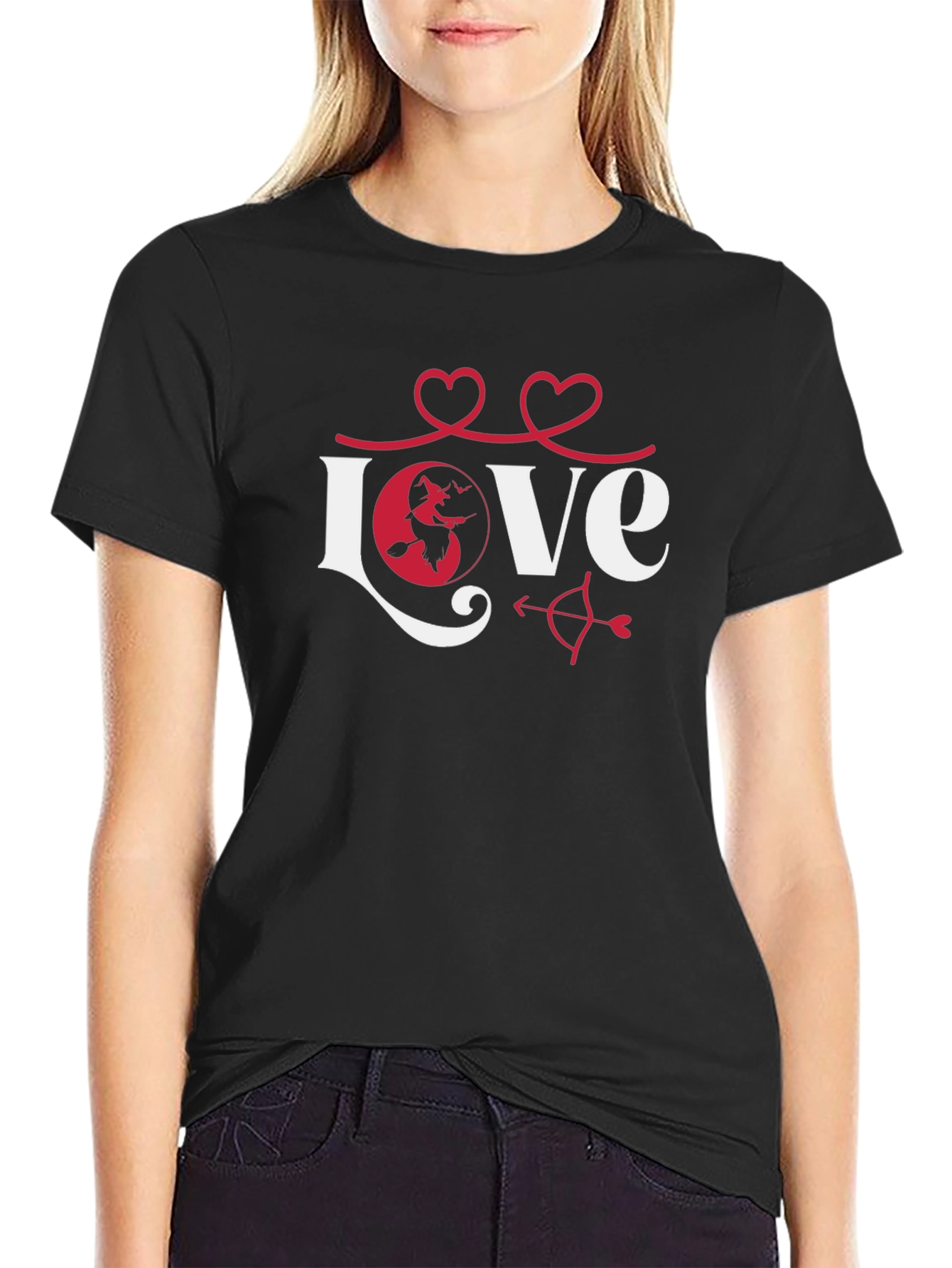 Love Witch Graphic Tee - Black Unisex T-Shirt