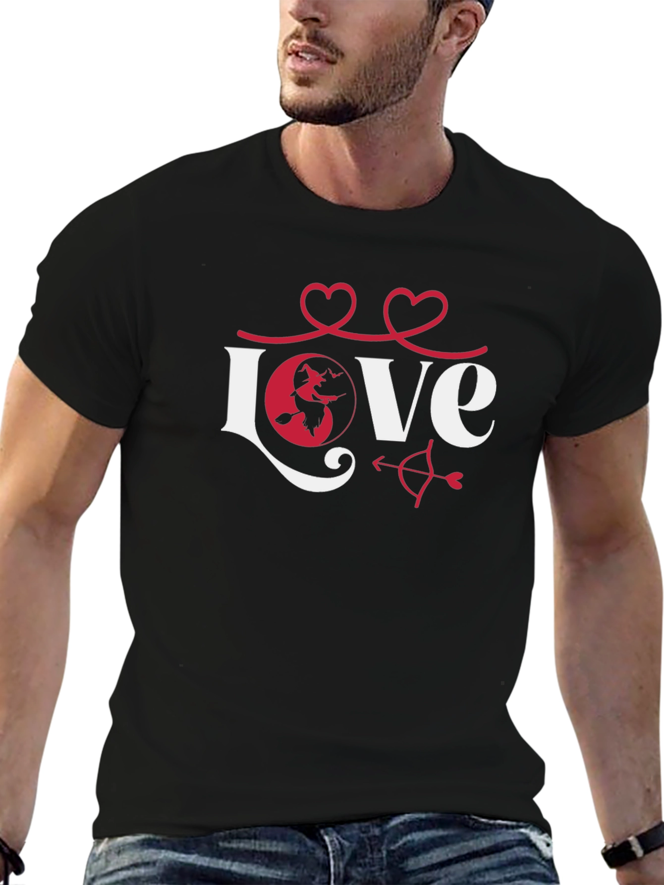 Love Witch Graphic Tee - Black Unisex T-Shirt