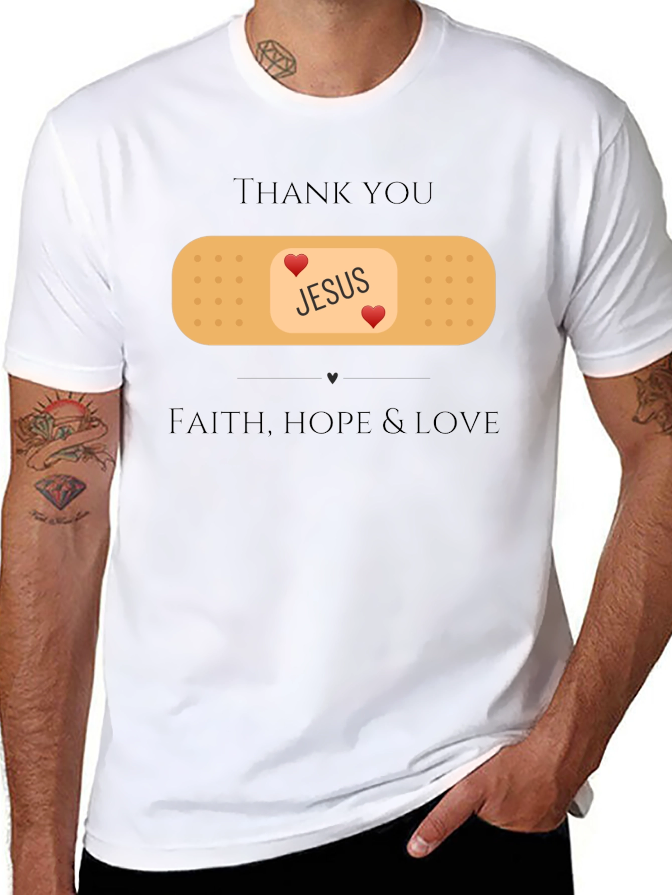 Jesus Faith Hope Love T-Shirt