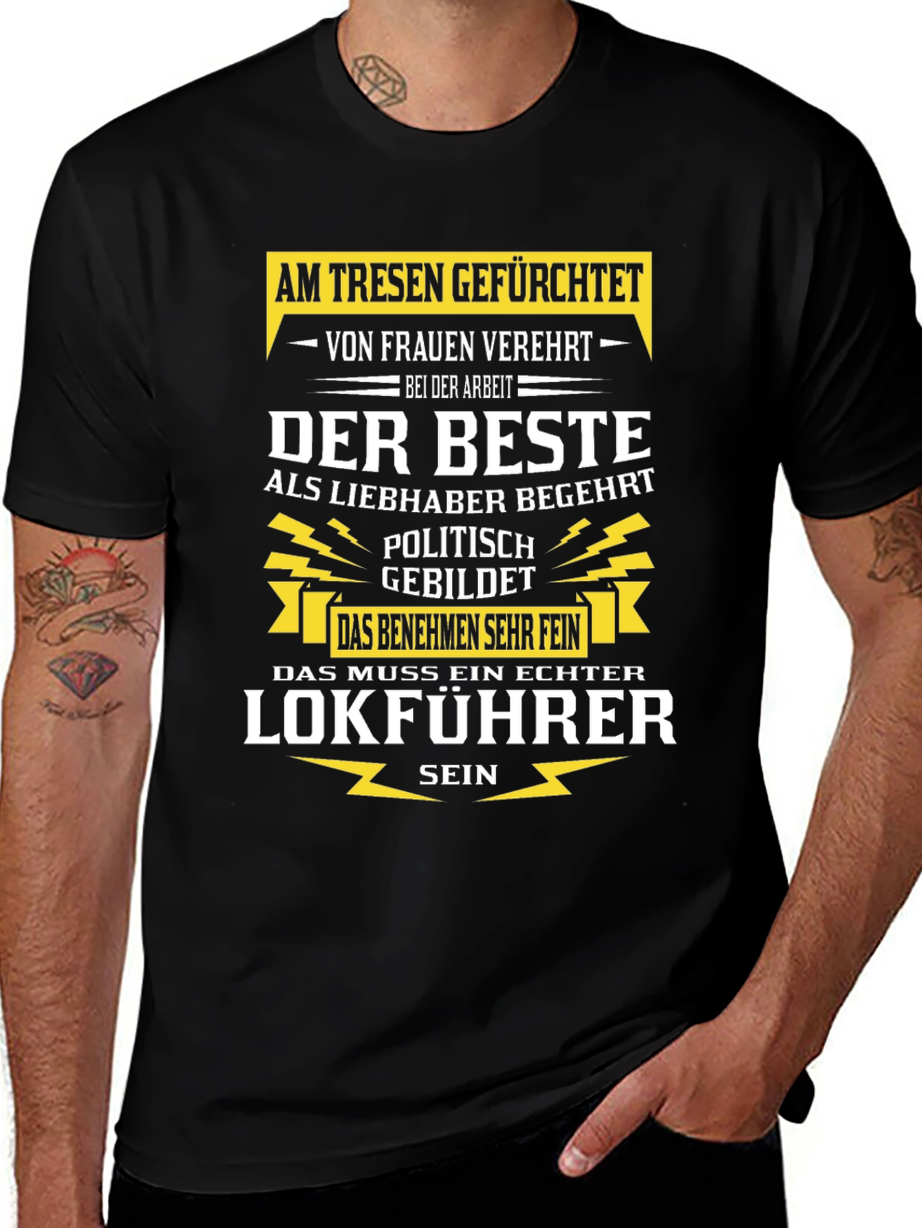 Train Conductor T-Shirt - Am Tresen Gefürchtet