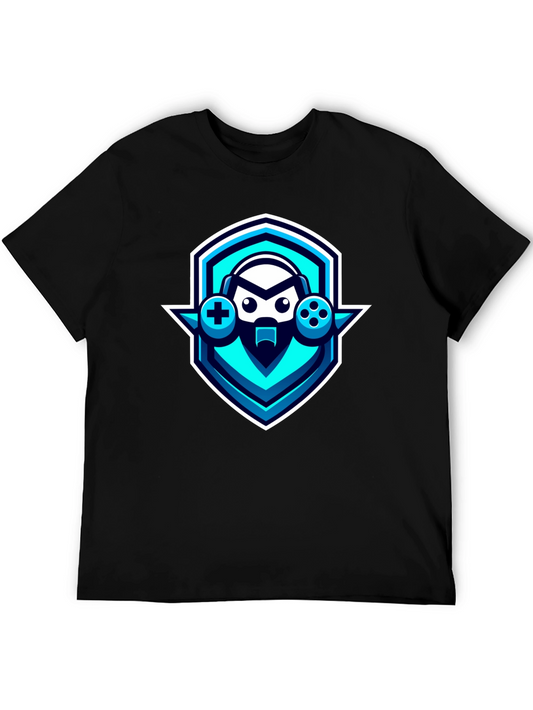Gamer Logo Black T-Shirt - Cool Graphic Tee