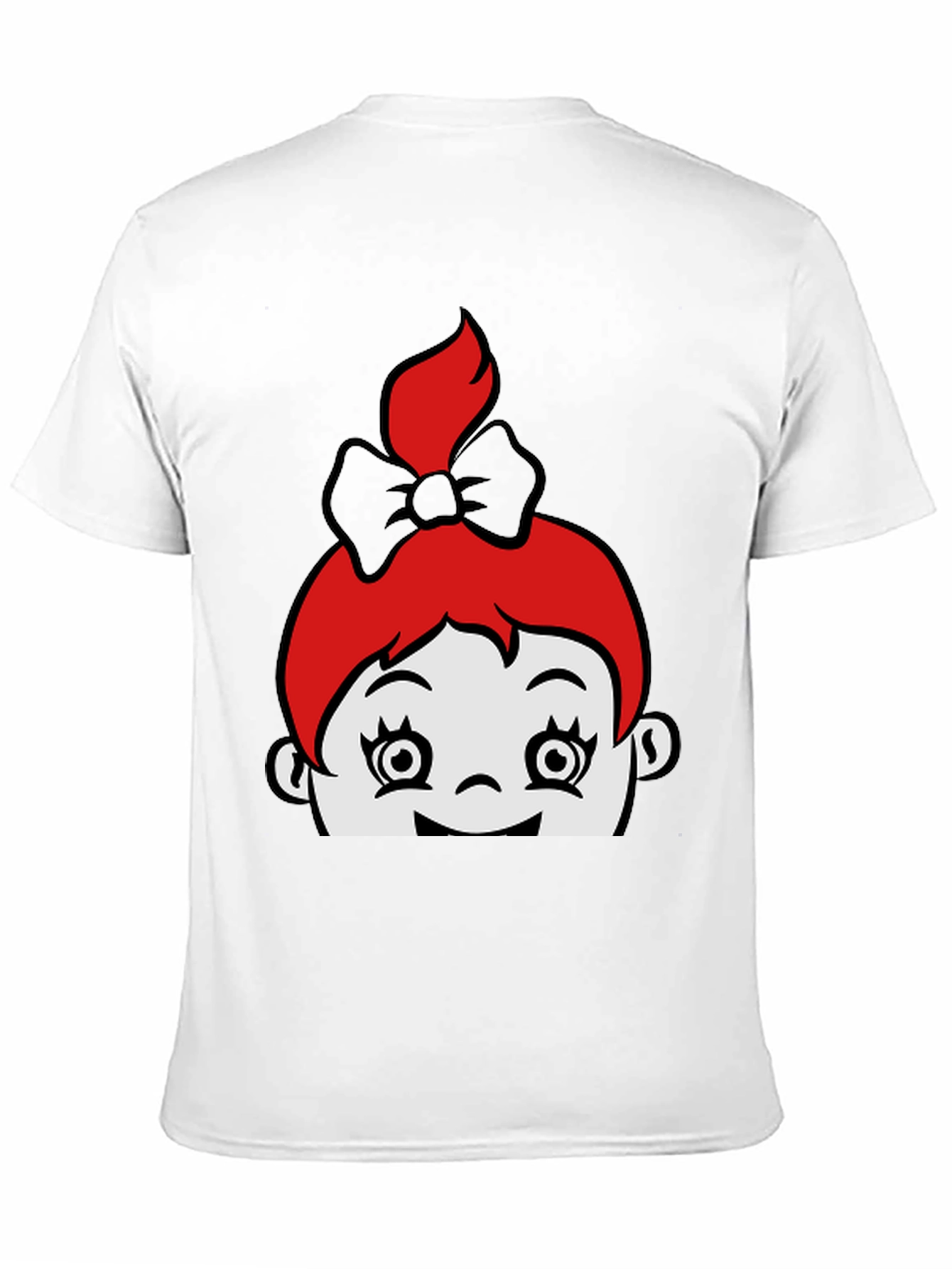 Cartoon Character Graphic Black Tee