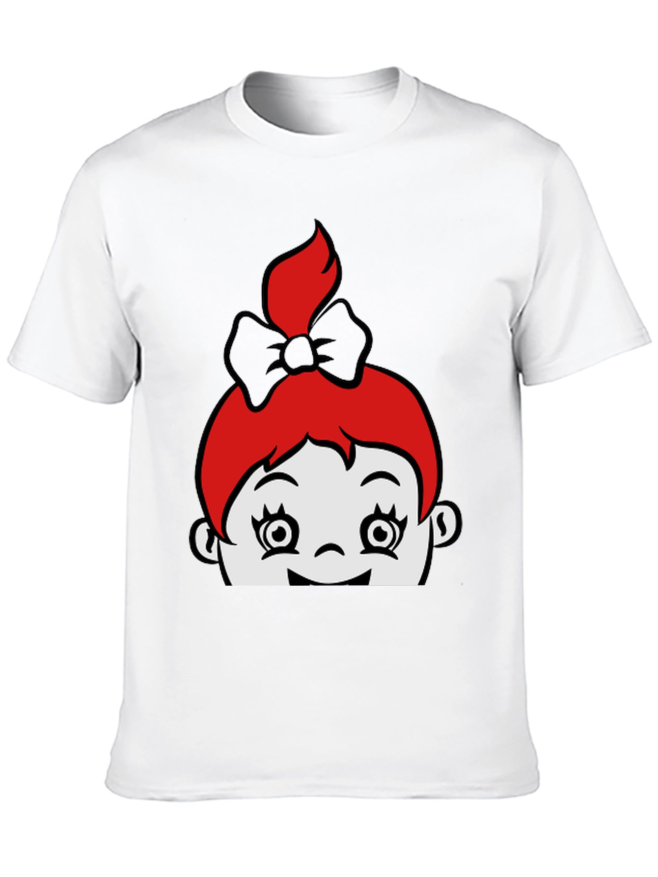 Cartoon Character Graphic Black Tee