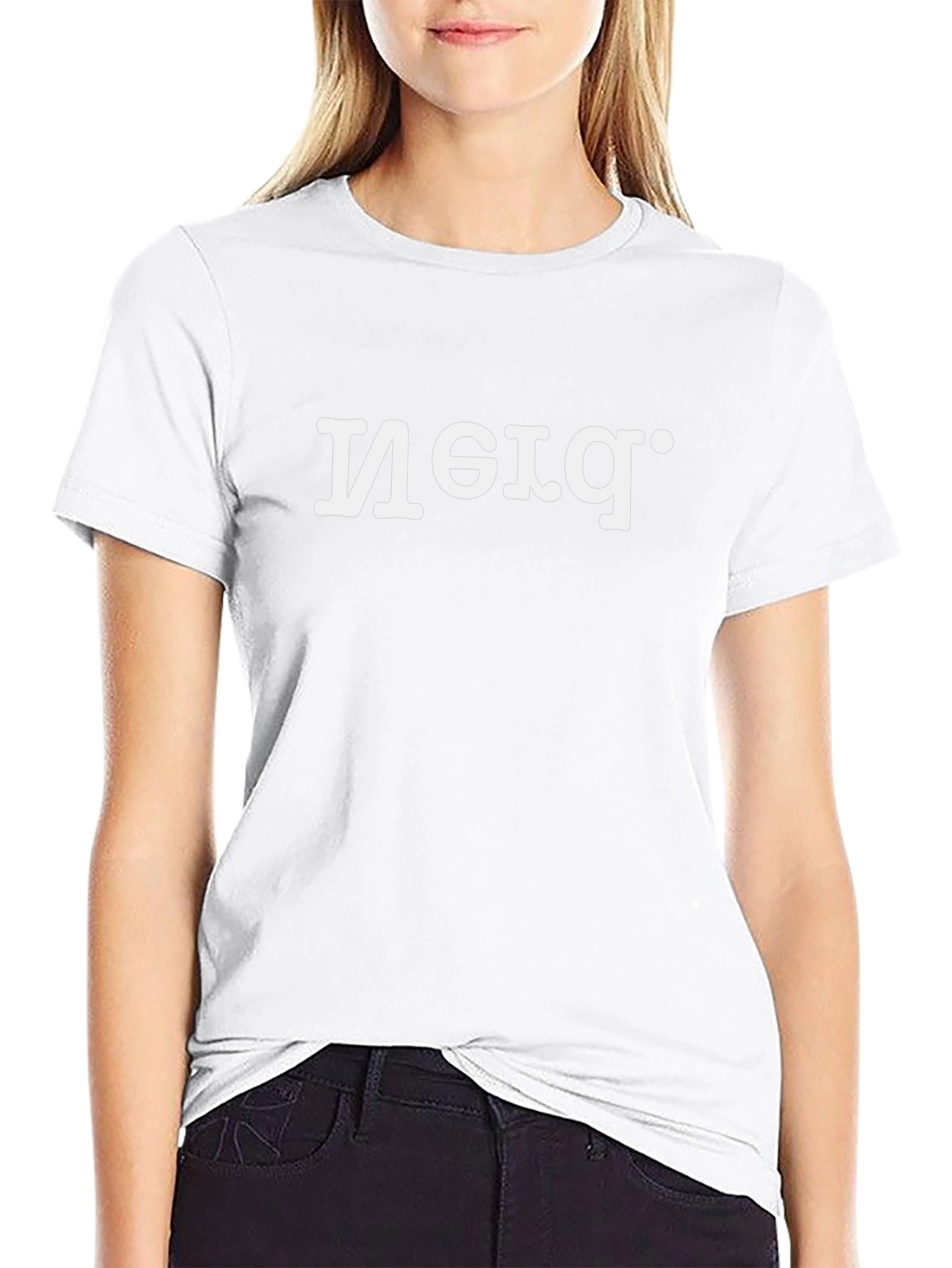 Retro-Style Graphic Tee - Black Cotton Blend