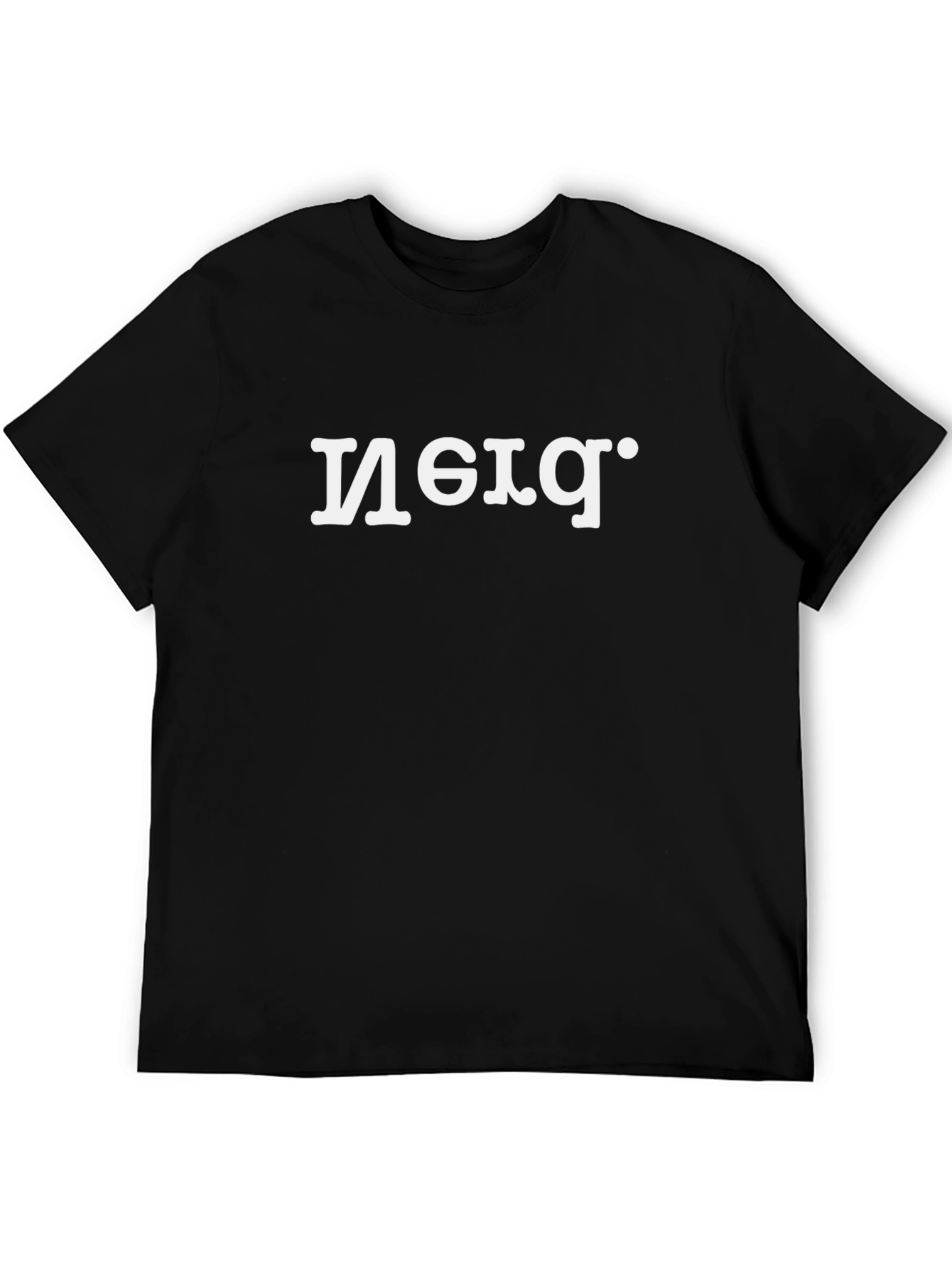 Retro-Style Graphic Tee - Black Cotton Blend