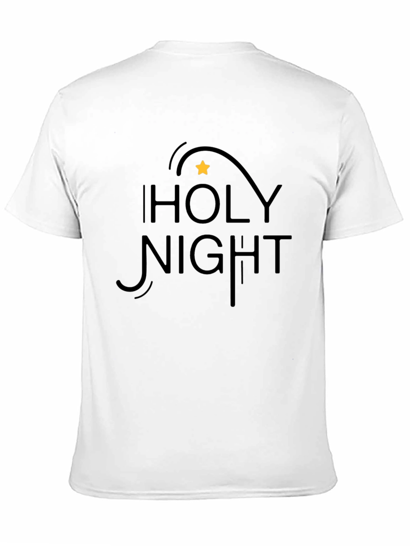 Holy Night Graphic Tee - Black Cotton T-Shirt