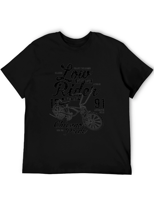 Low Rider Chicano Pride Black Graphic Tee