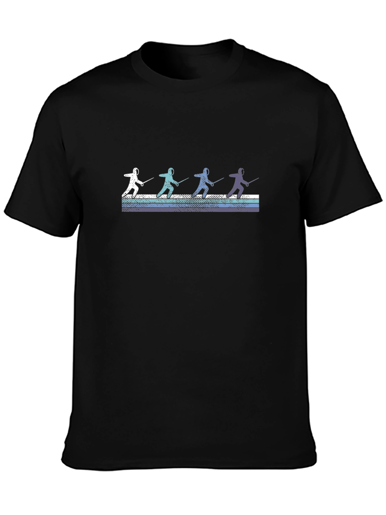 Fencing Team Graphic Tee - Cool Sport Shirt