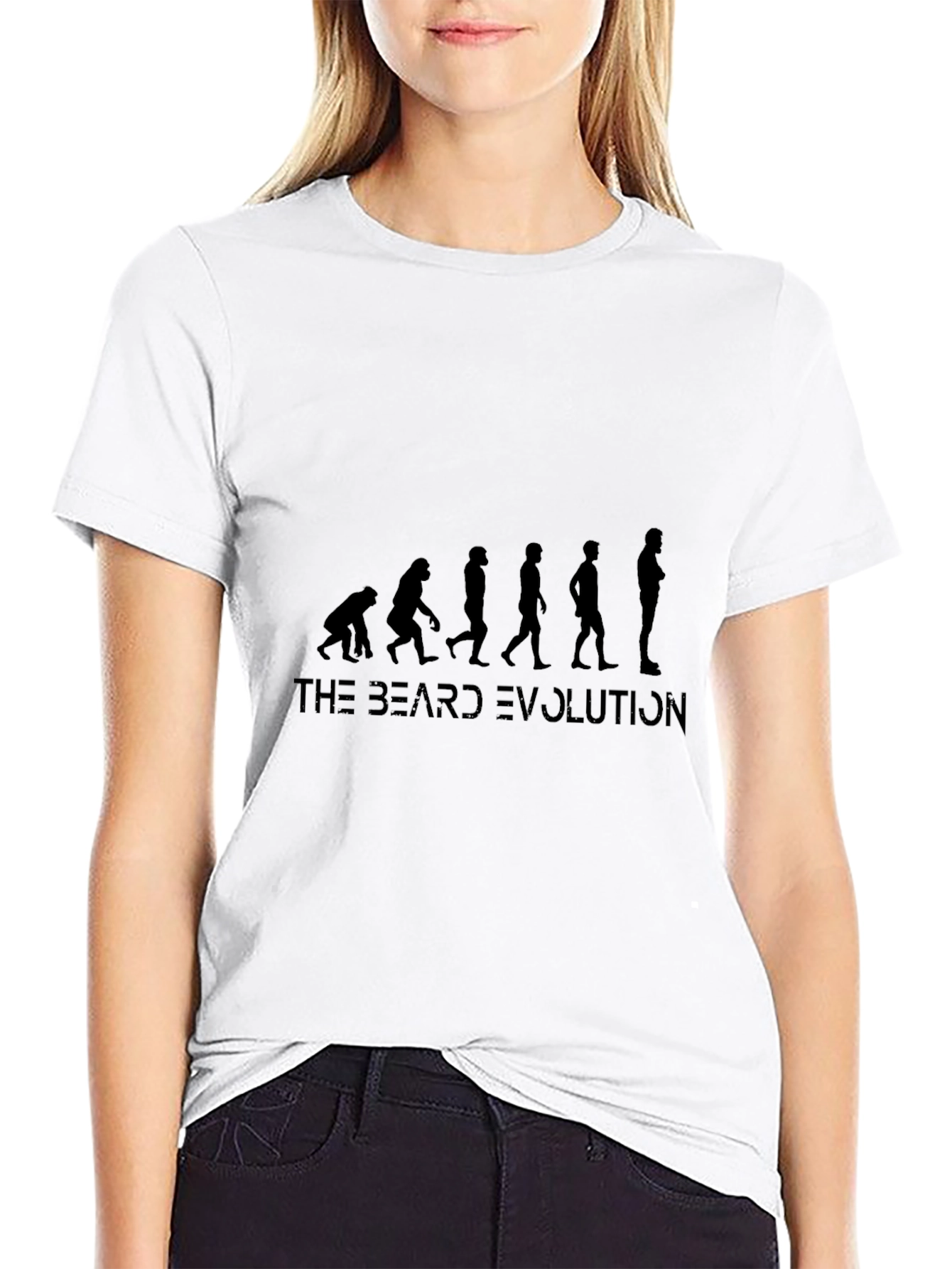 Beard Evolution Black Graphic T-Shirt