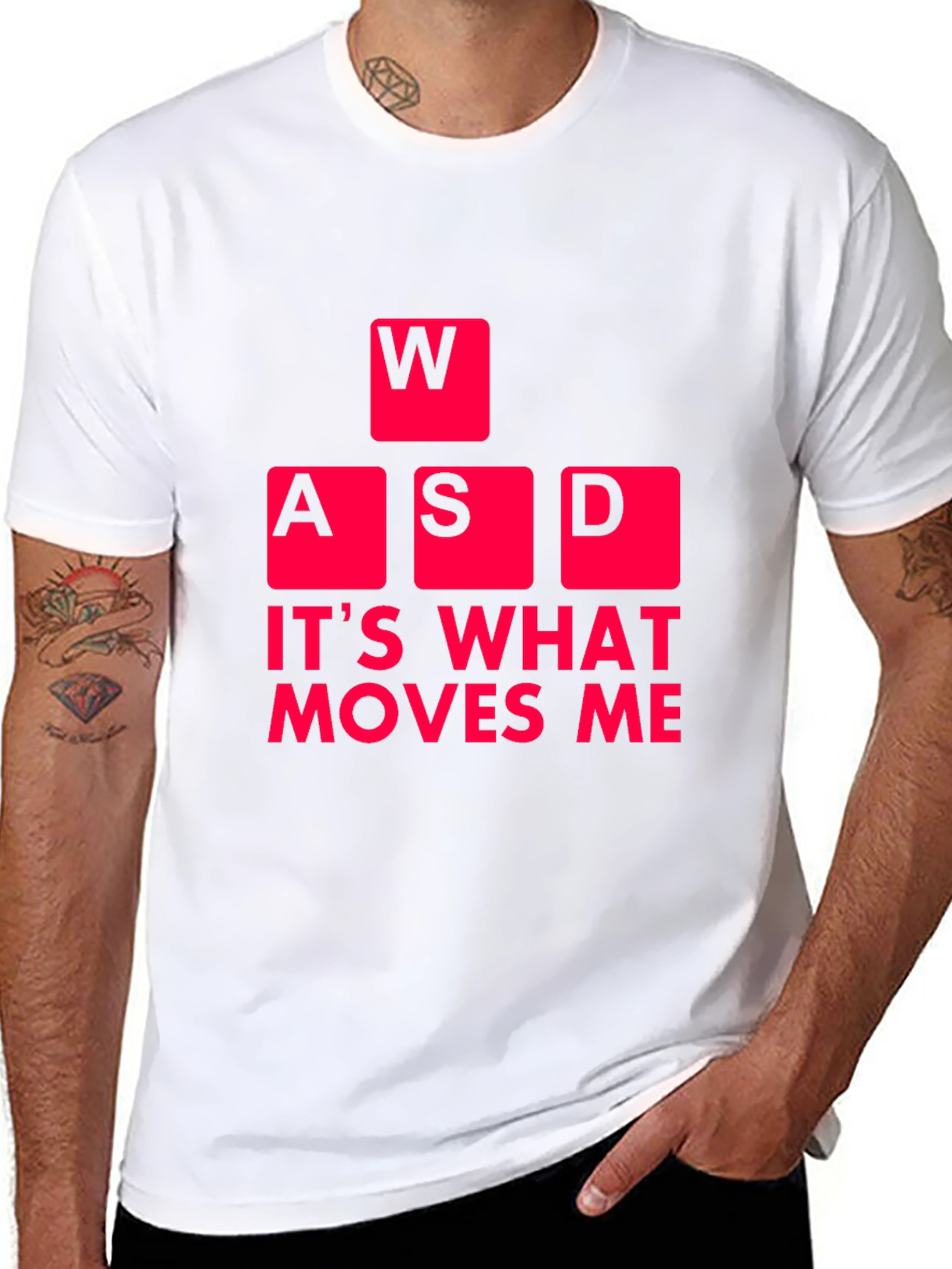 Gaming T-Shirt: WASD Moves Me