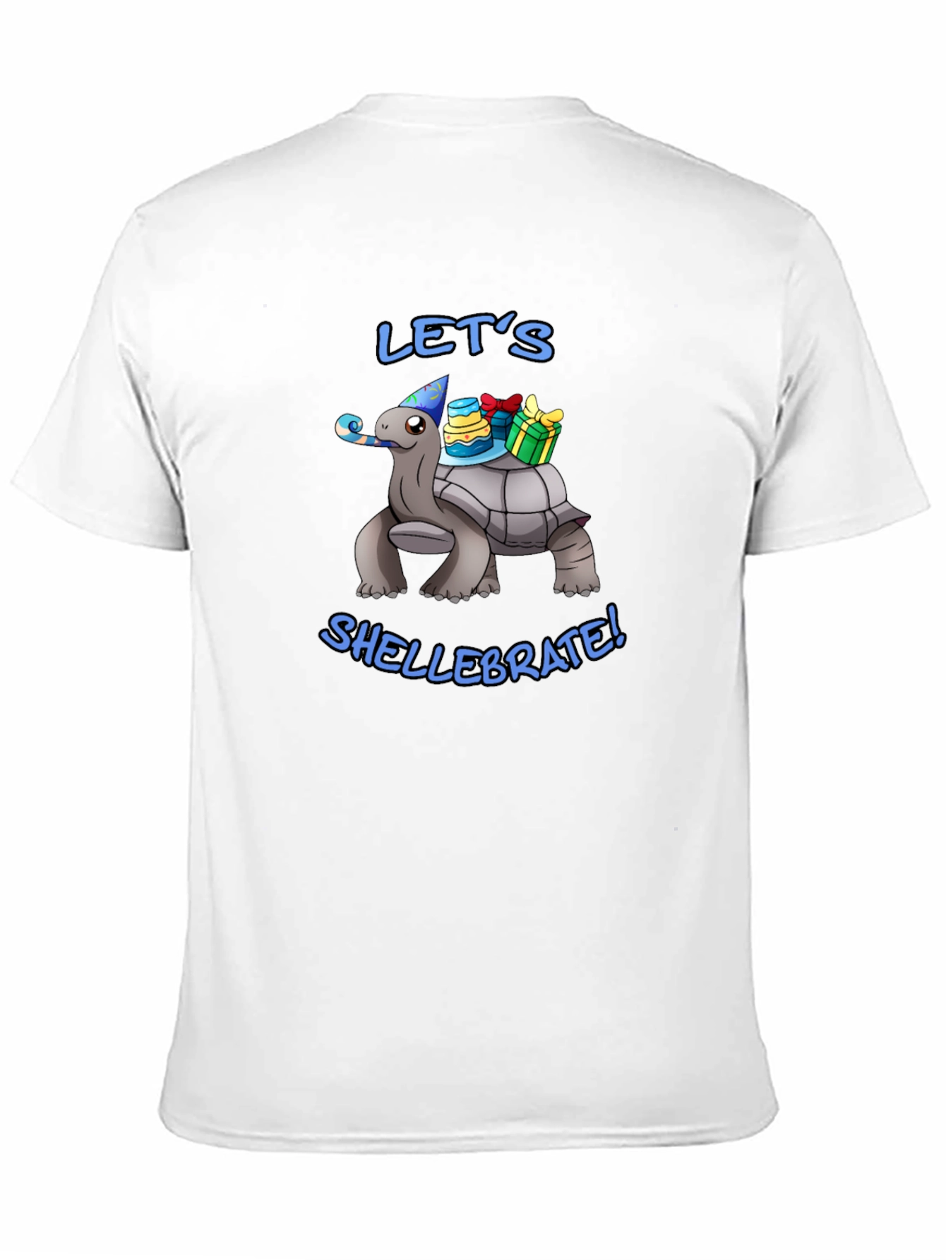 Lets Shellebrate! Turtle Graphic Black T-Shirt