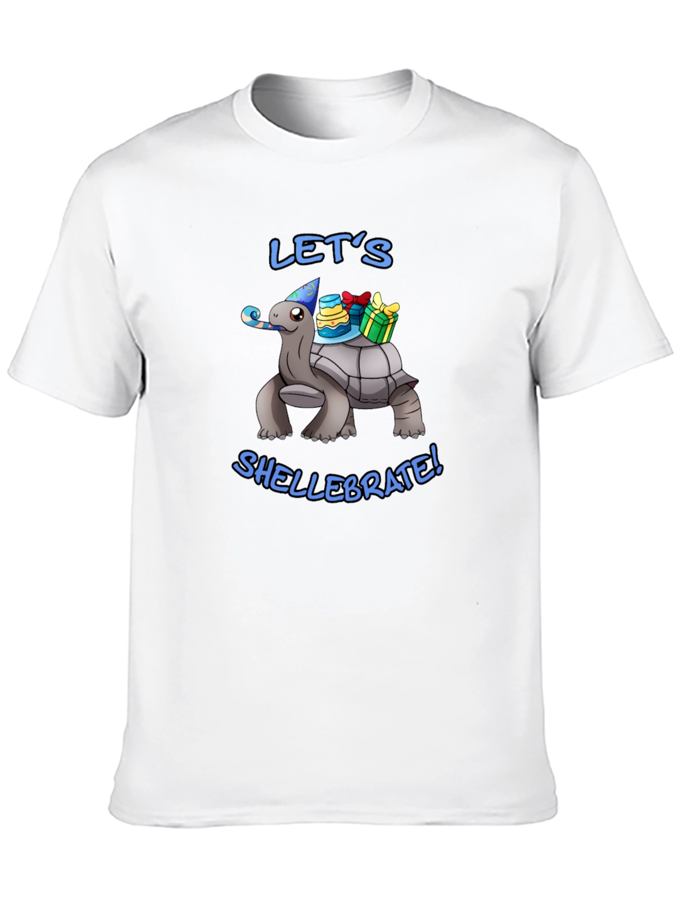 Lets Shellebrate! Turtle Graphic Black T-Shirt