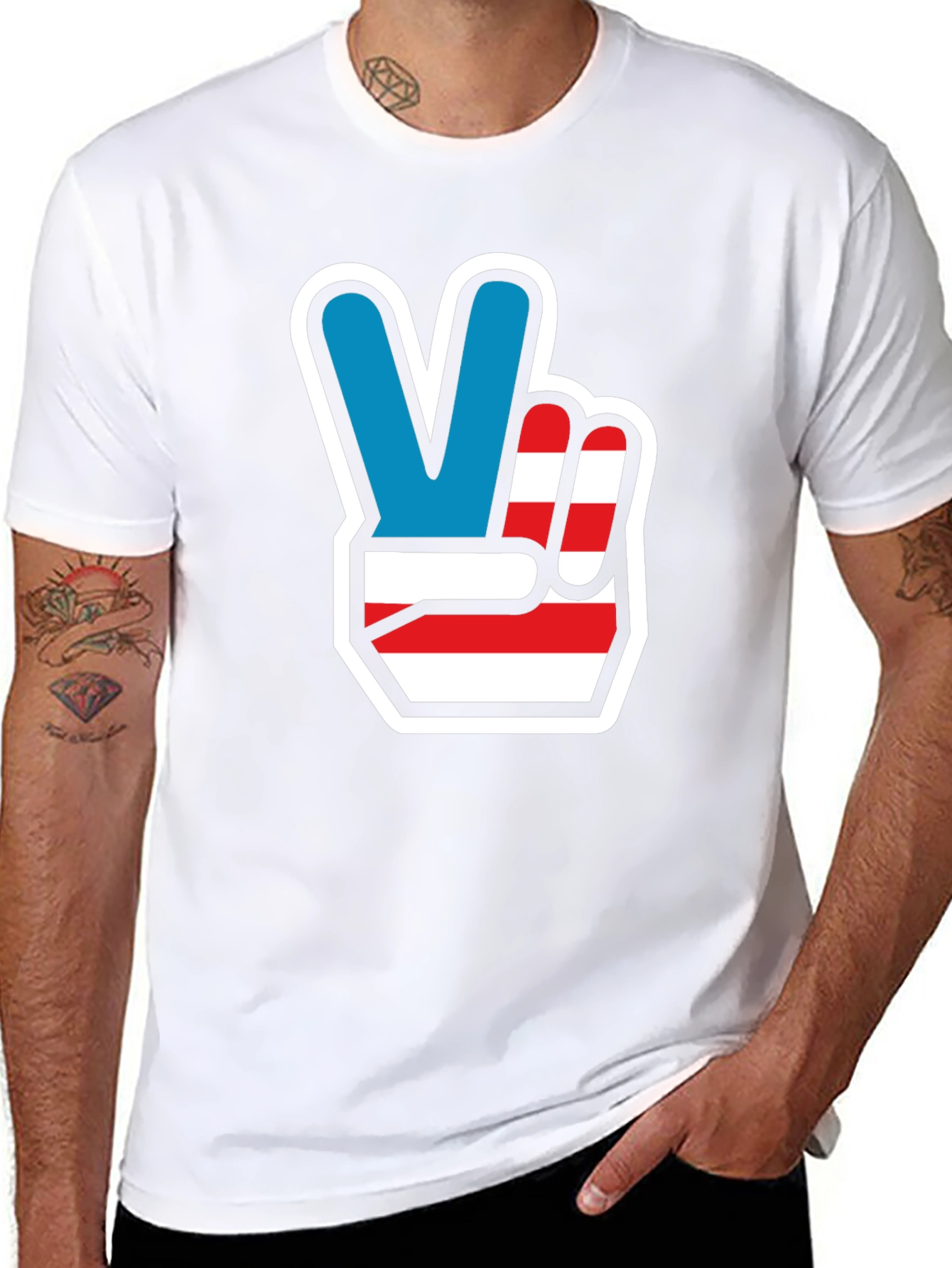 Patriotic Peace Sign T-Shirt