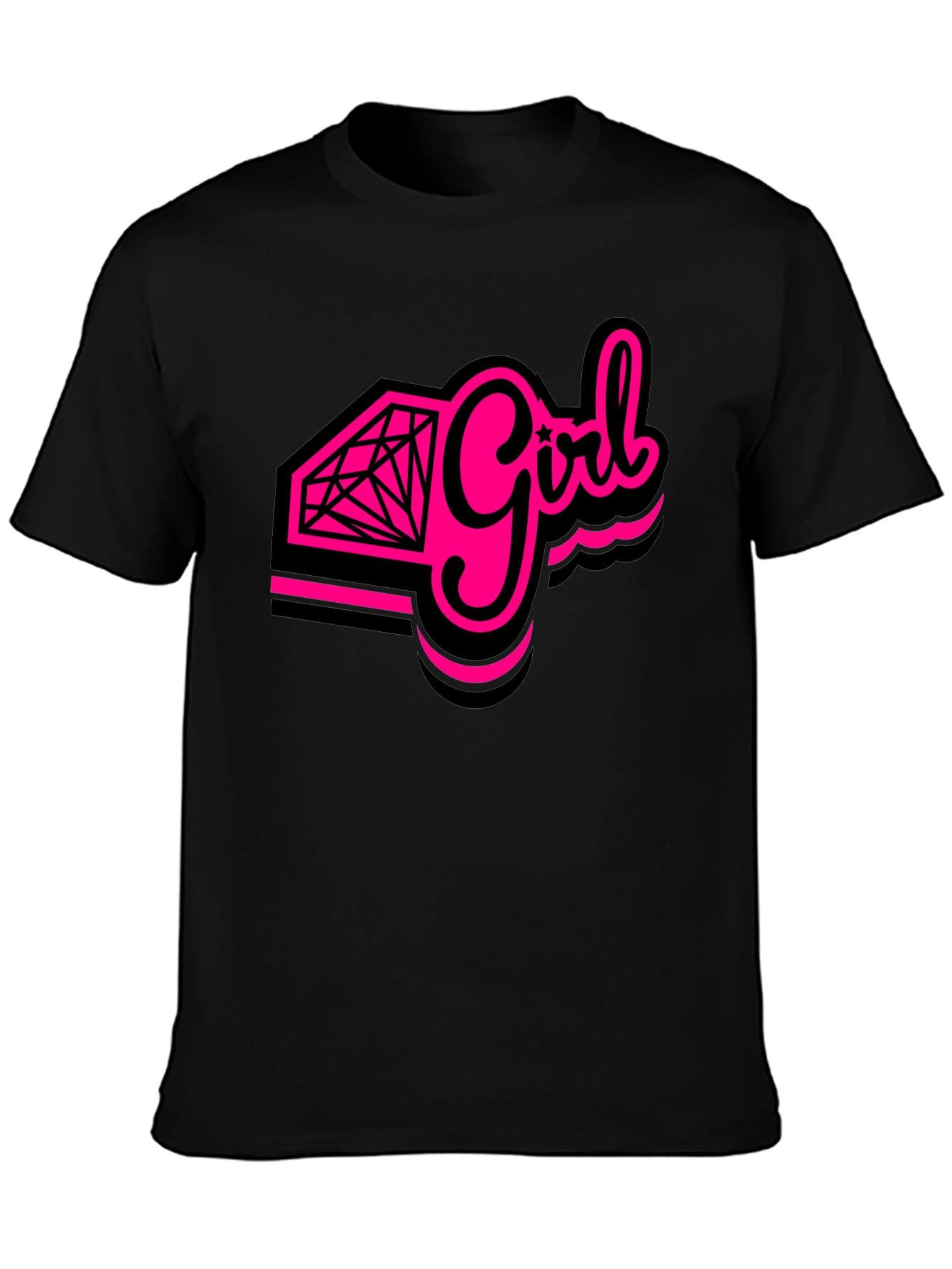 Diamond Girl Graphic Tee - Bold Statement Shirt