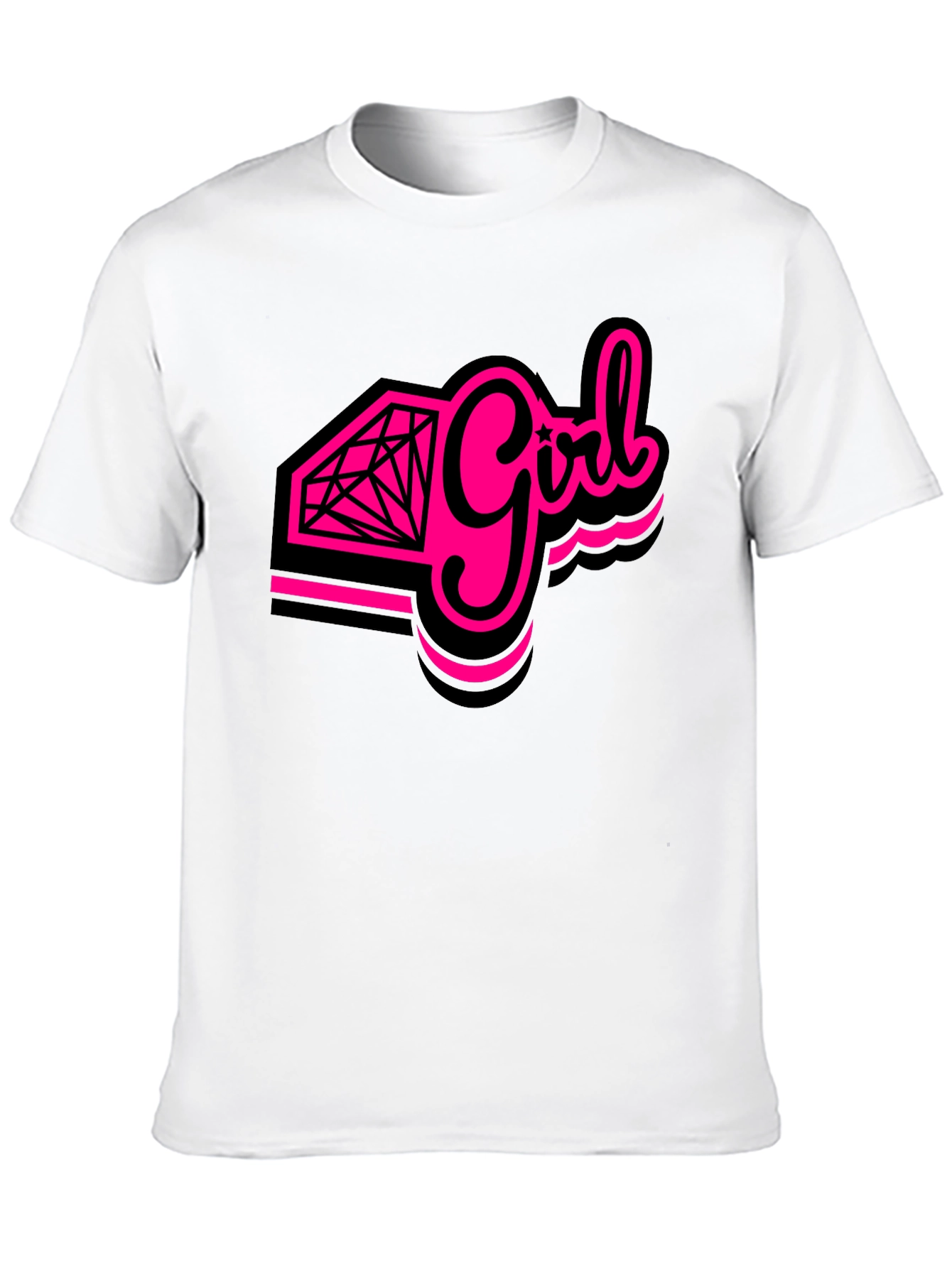 Diamond Girl Graphic Tee - Bold Statement Shirt