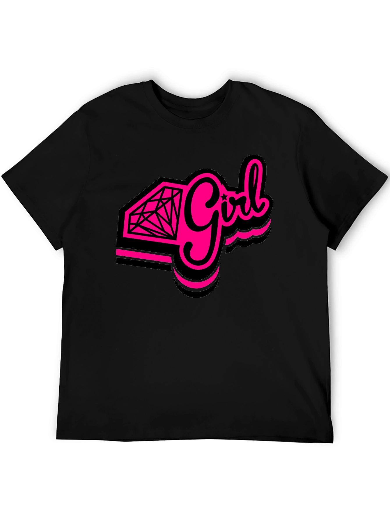 Diamond Girl Graphic Tee - Bold Statement Shirt