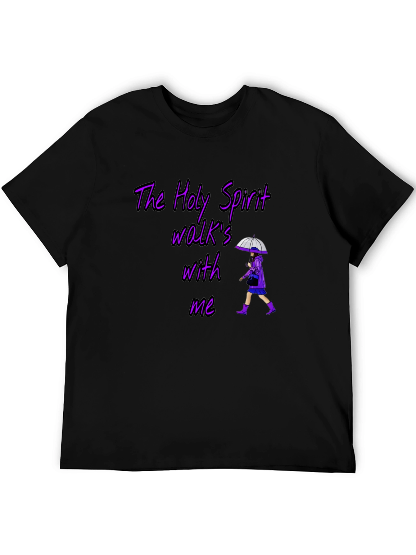 Holy Spirit Graphic T-Shirt - Walk With Me Design