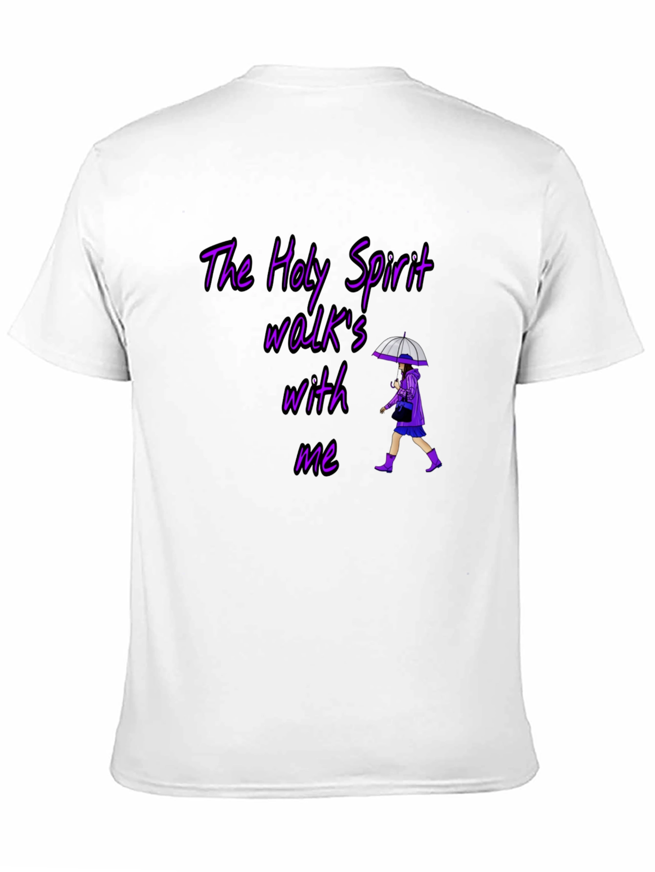 Holy Spirit Graphic T-Shirt - Walk With Me Design
