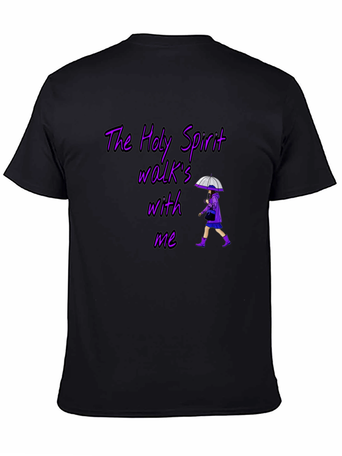 Holy Spirit Graphic T-Shirt - Walk With Me Design