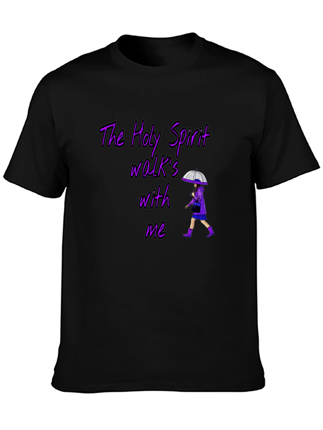 Holy Spirit Graphic T-Shirt - Walk With Me Design