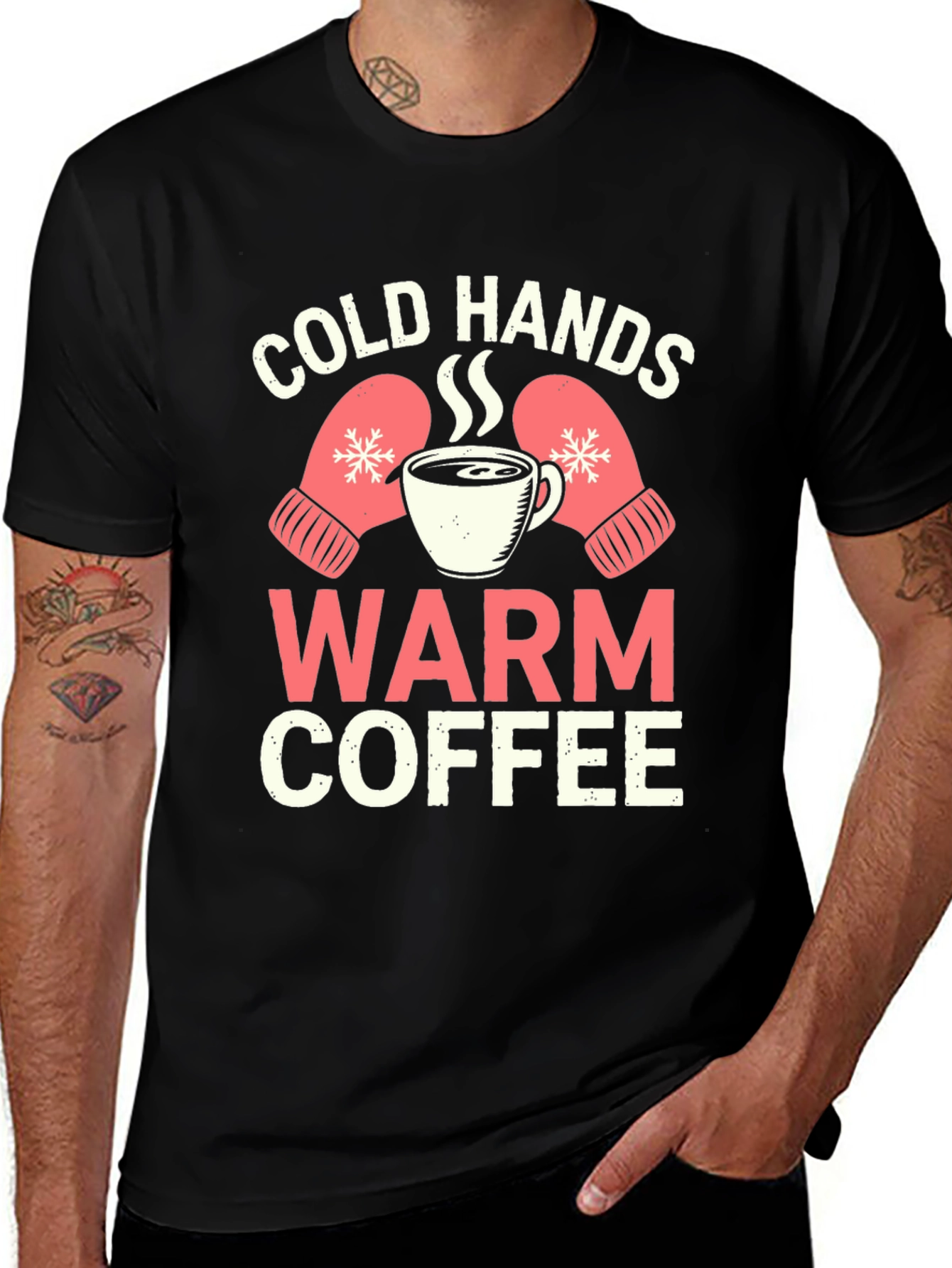 Cold Hands Warm Coffee Graphic T-Shirt