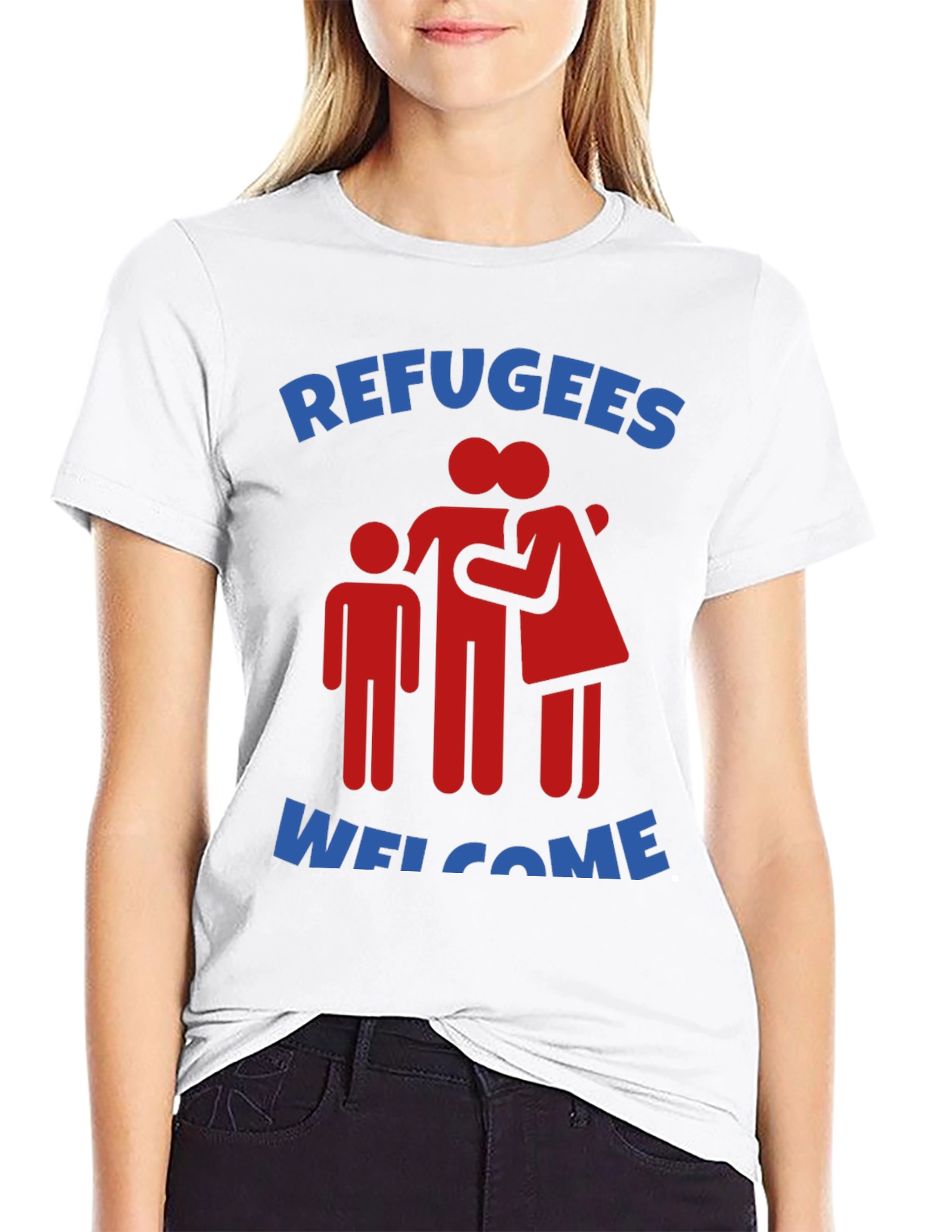 Refugees Welcome Graphic Tee - Show Your Support