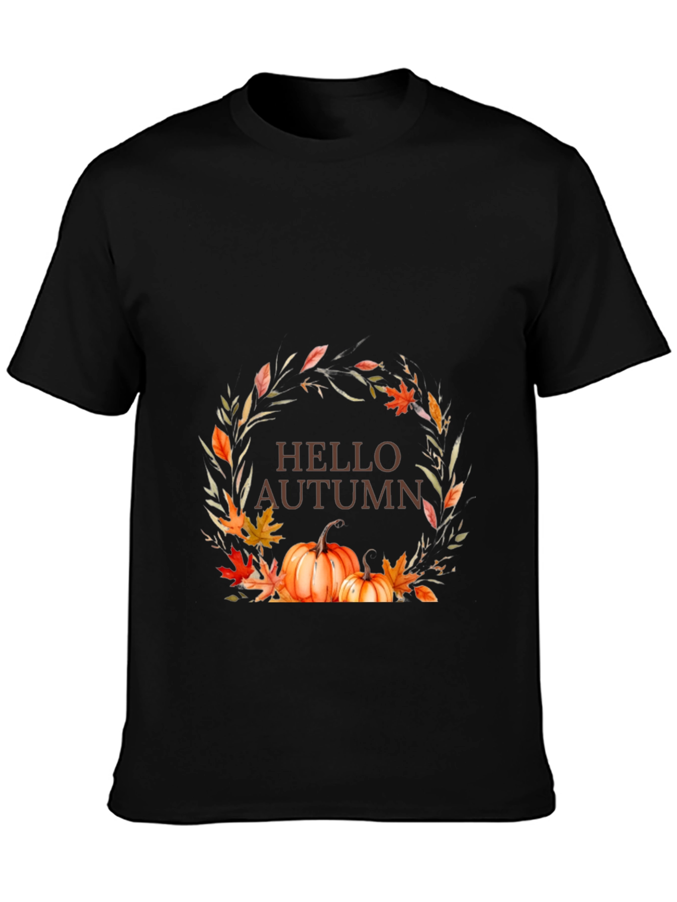 Hello Autumn Graphic Tee - Fall Season Shirt