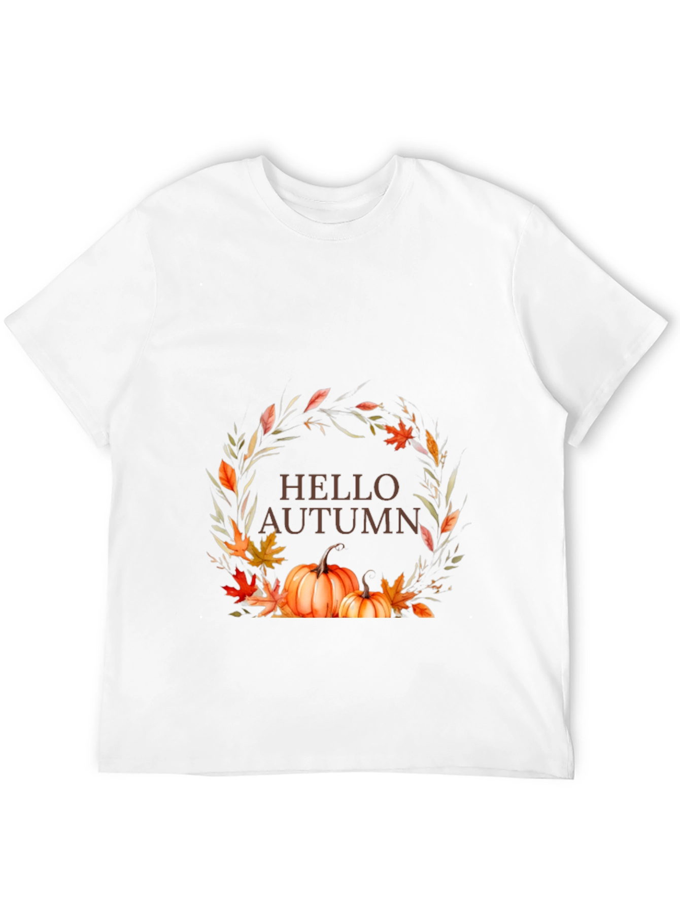 Hello Autumn Graphic Tee - Fall Season Shirt