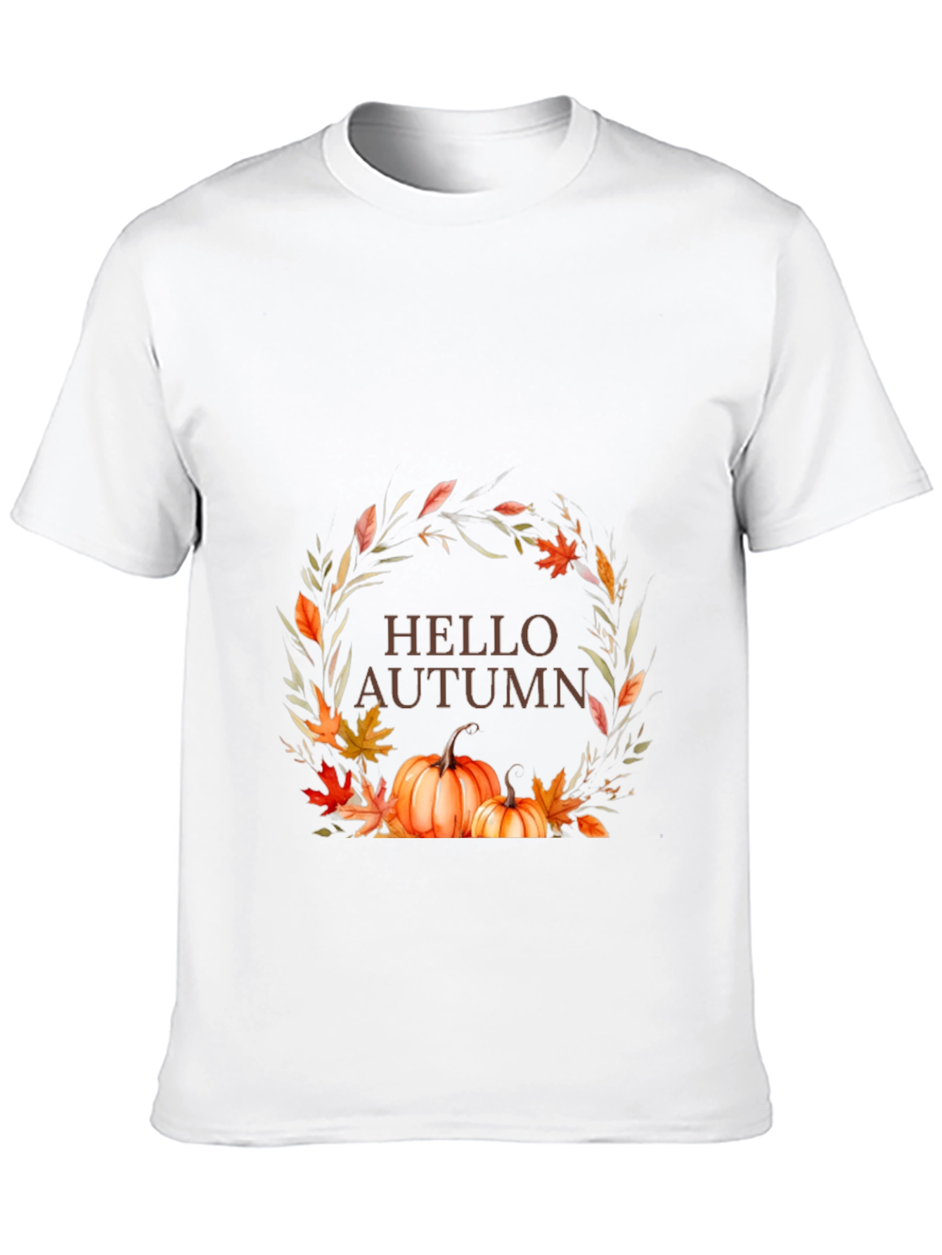 Hello Autumn Graphic Tee - Fall Season Shirt