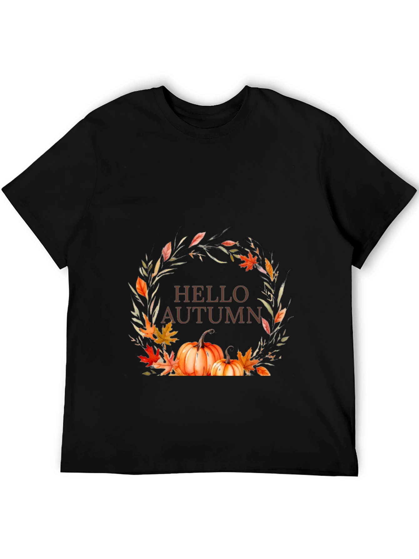 Hello Autumn Graphic Tee - Fall Season Shirt